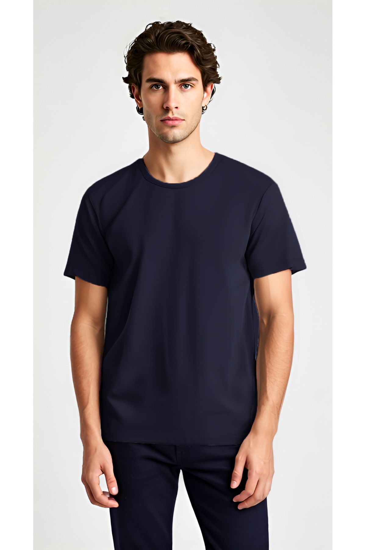 Baymen Yüksek Kalite %100 Pamuk Esnek Bol Tshirt