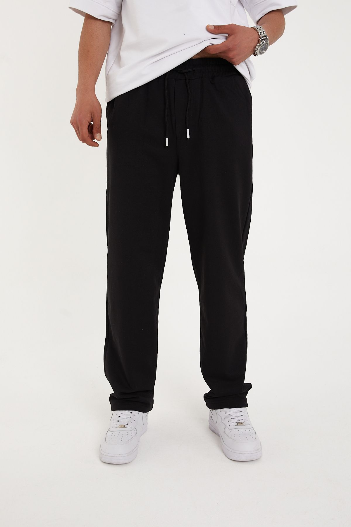 Pavotti Erkek Baggy Eşofman Altı İki İplik
