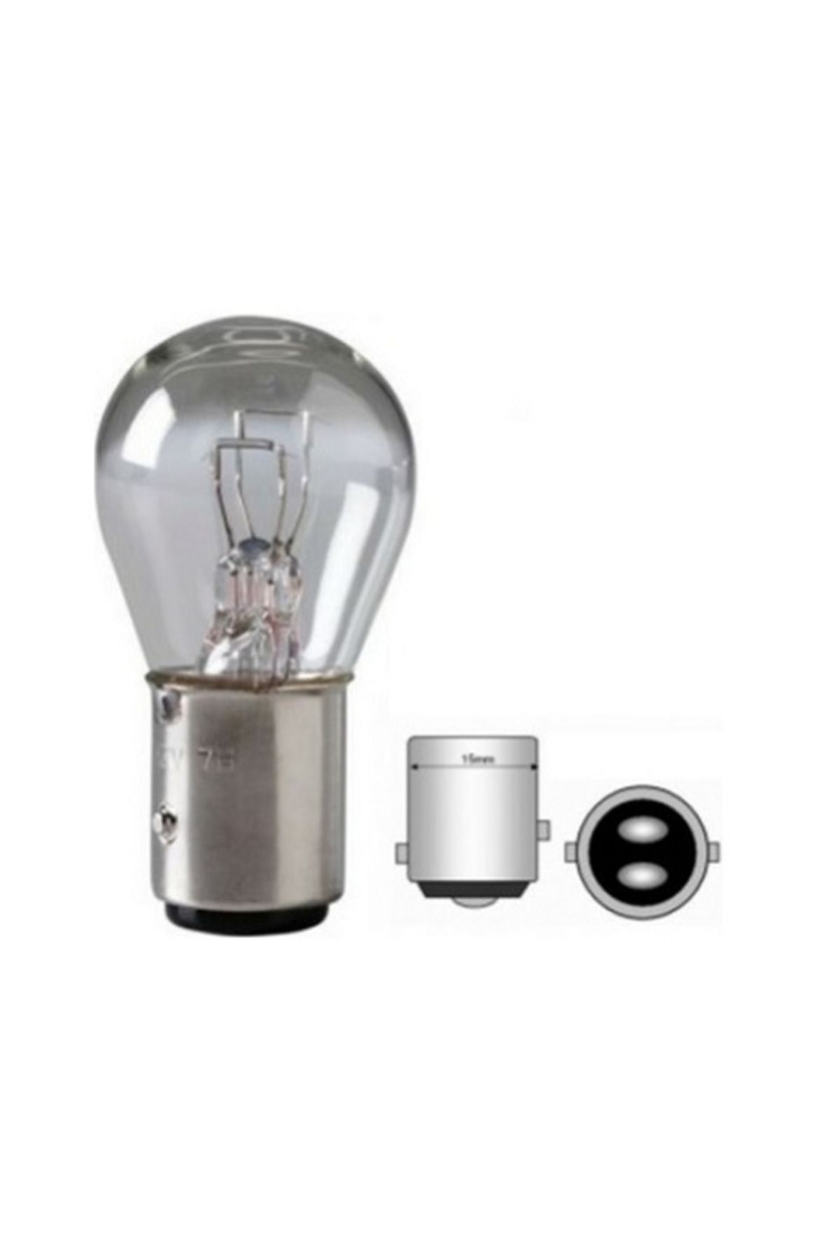 Moto Eczane Stop Ampulü 1016 Çift Duy Şaşı 12v 21/5w