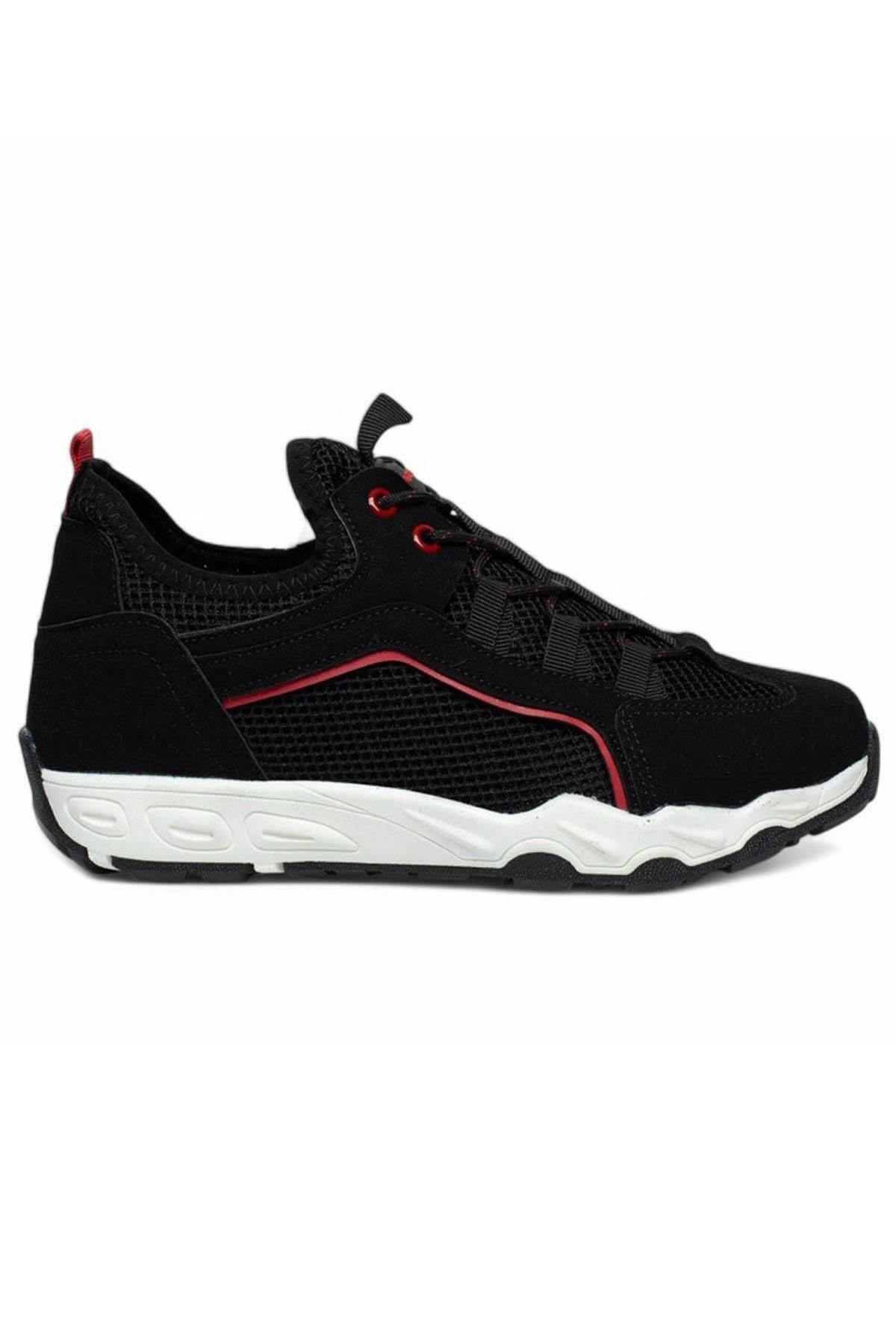 Celira Glc Siyah Erkek Fileli Sneaker Spor Ayakkabı