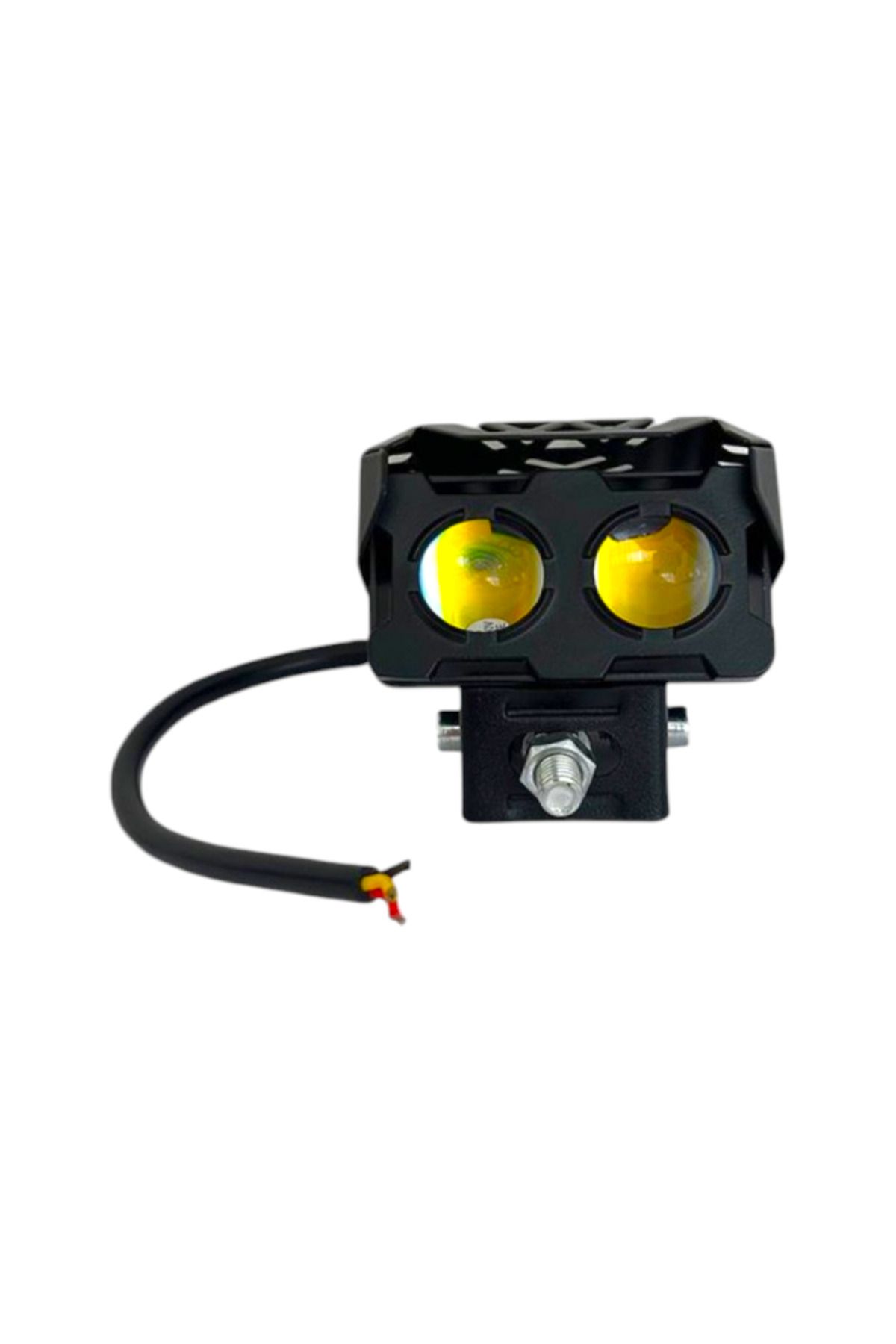 Moto Eczane Sis Farı Off-Road 2 Led Sarı-Beyaz Mod