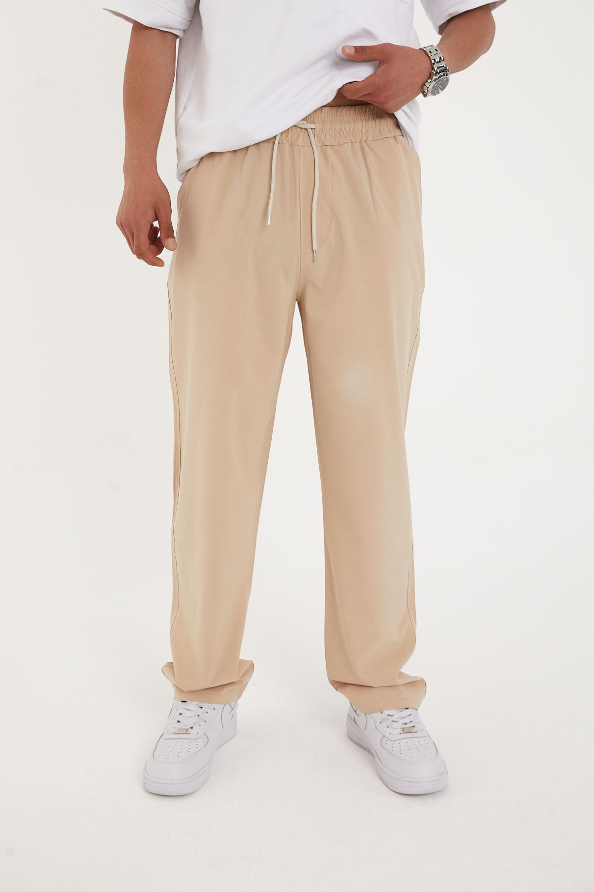 Pavotti Erkek Baggy Pantolon Bel Lastikli Paraşüt Kumaş