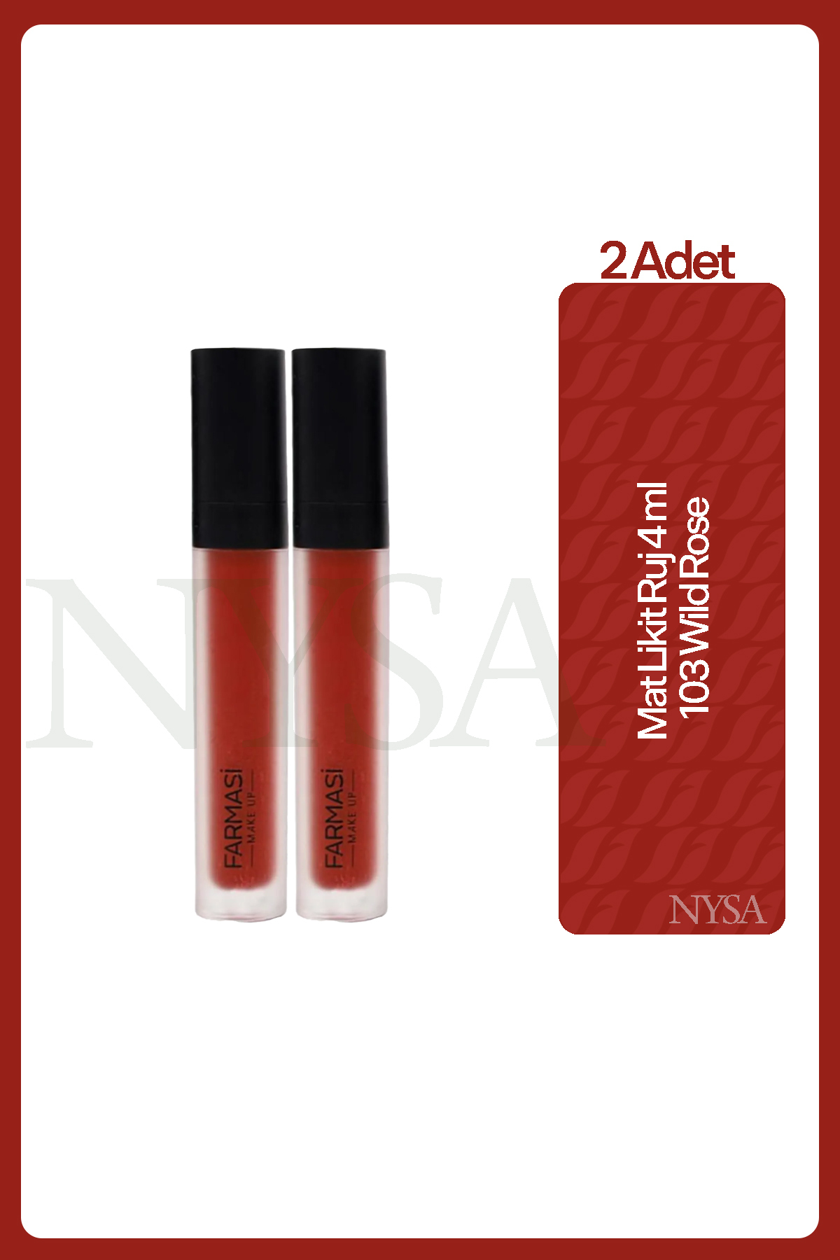 Farmasi Mat Likit Ruj 4 ml. Wild Rose 103 - 2 Adet - Fiyatı, Yorumları