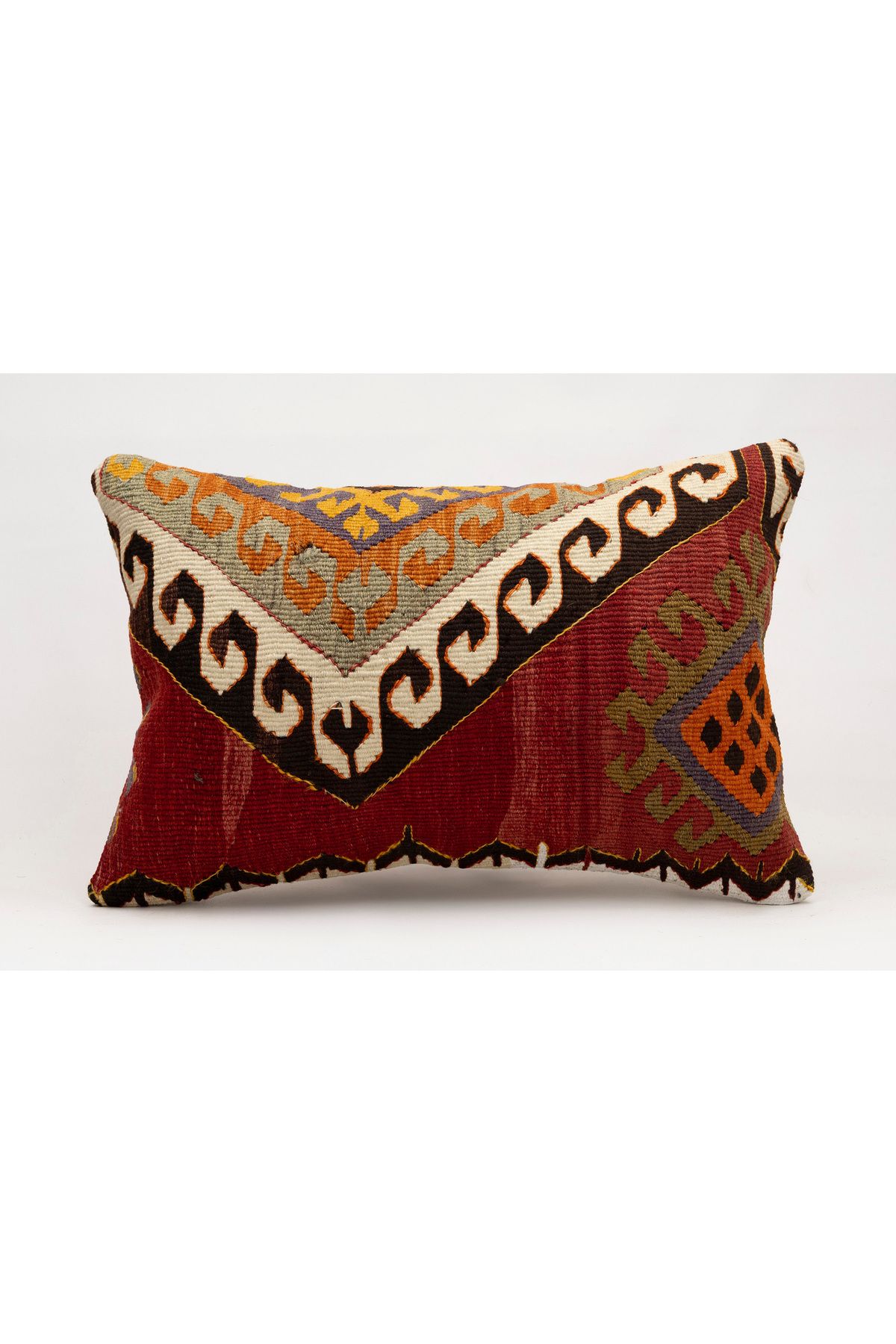 Kilim Whole Sale El Yapımı Kilim'den Yapılmış Vintage Yastık Kırlent Kılıfı, 40x60 cm