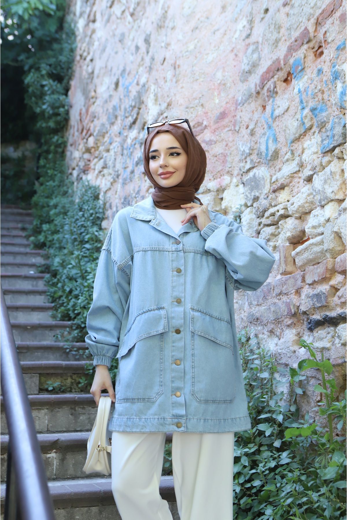 CLB COLLECTION Kadın Tasarım Kot Ceket