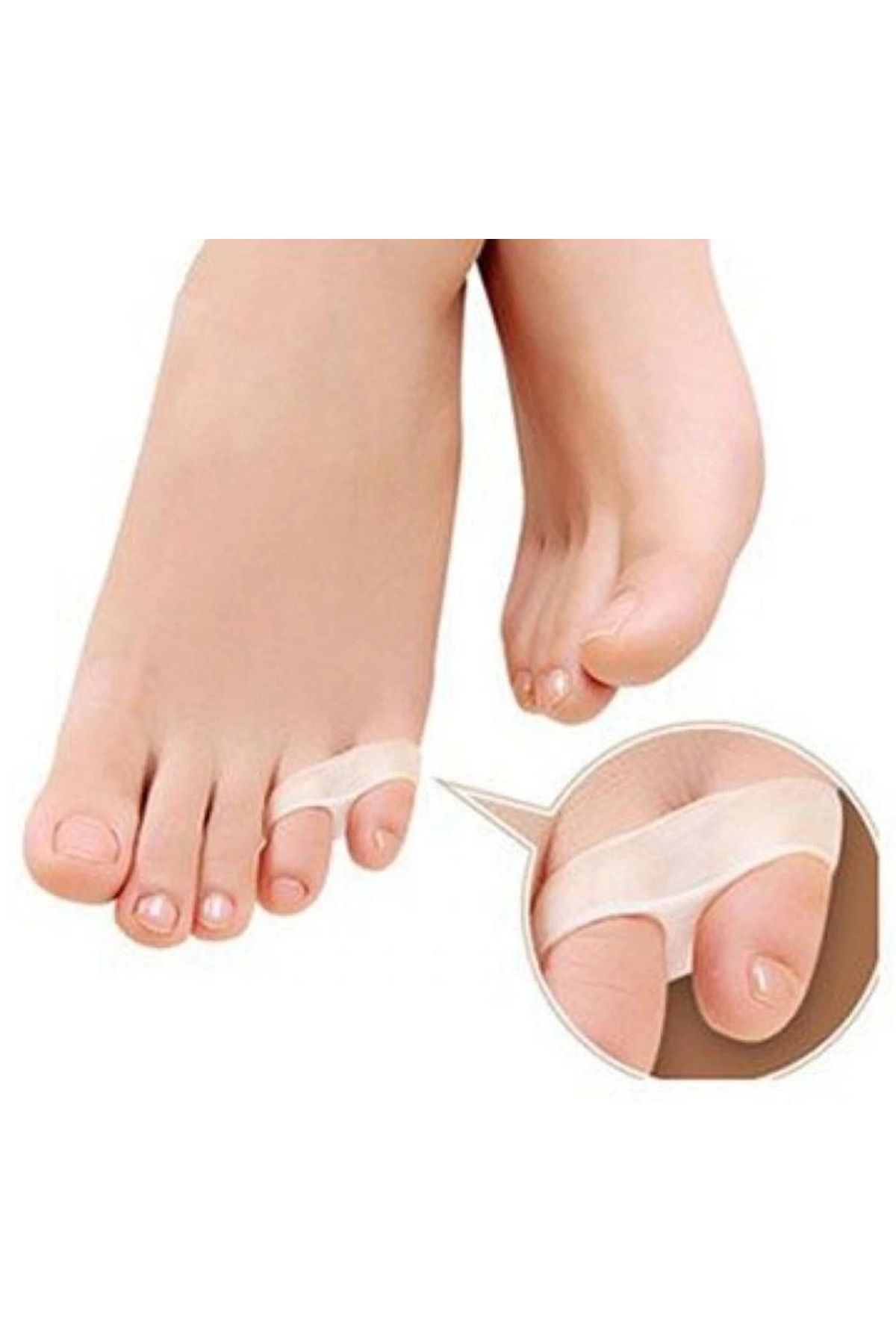 ShopNova Silikon Serçe Parmak Ayırıcı Koruyucu Yüzük 22