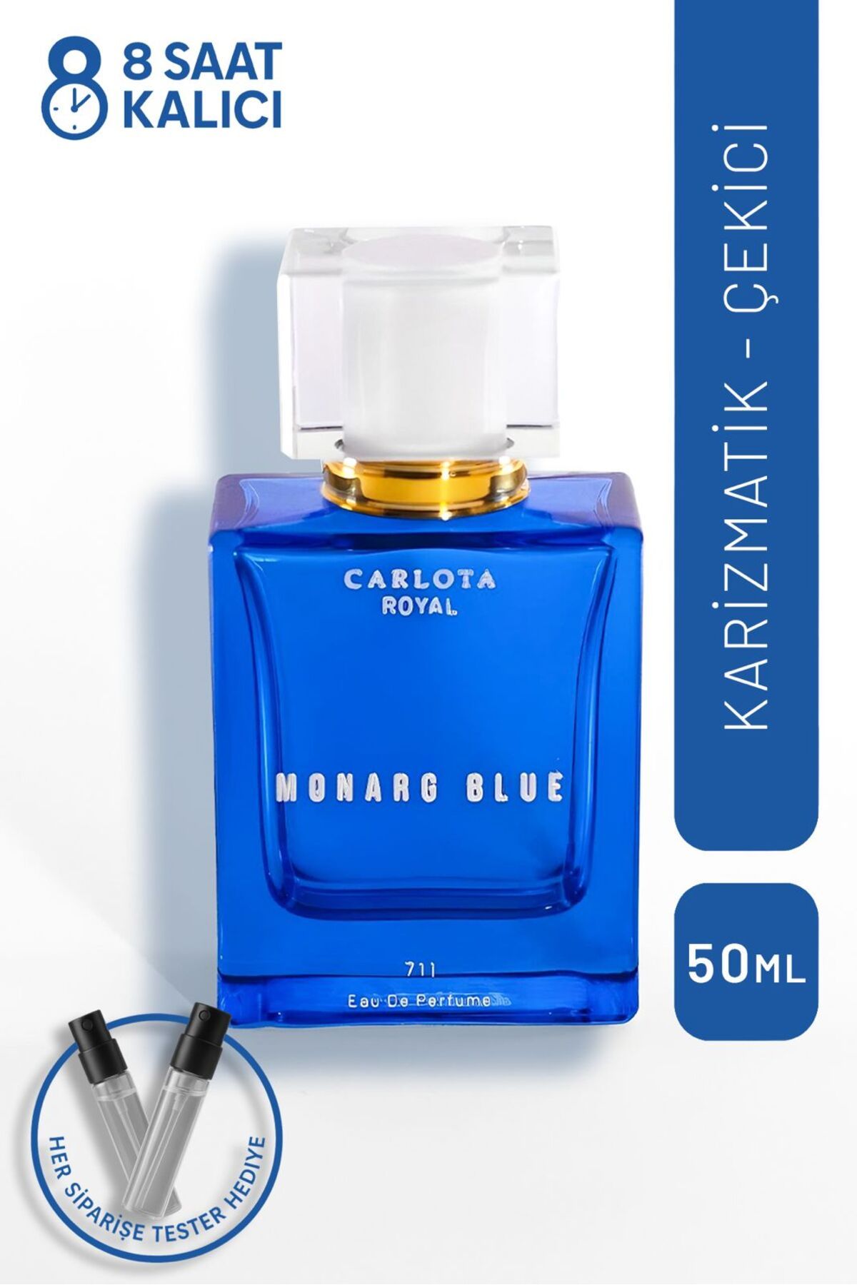 CARLOTA ROYAL Monarg Blue 50ml Erkek Parfüm Eau De Parfum Kalıcı Maskülen Koku Mini Parfüm Hediyeli 💙