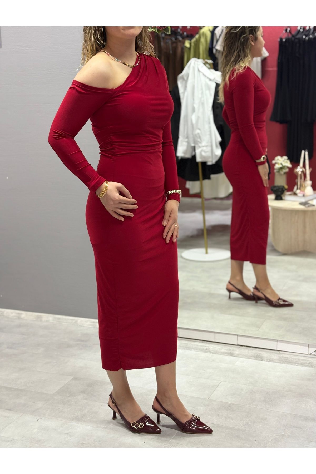 SİSU BOUTIQUE Drape Detay Elbise