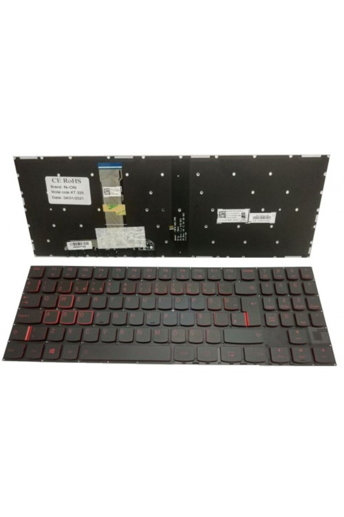 NION Lenovo Legion Y520-15IKB uyumlu Notebook Klavye (Siyah Aydınlatmalı TR)
