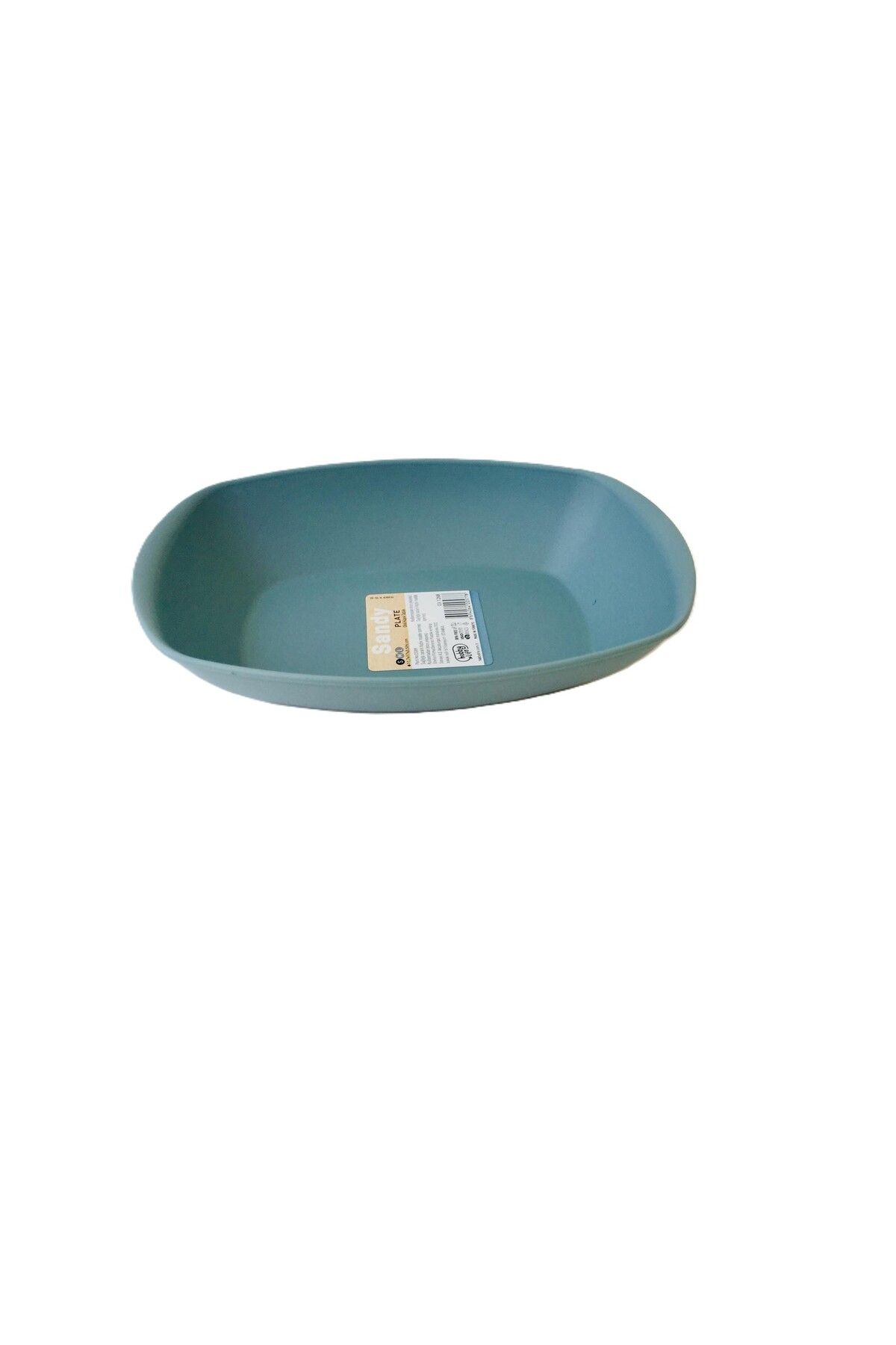 HOBBY LİFE Sandy Plate Oval Kayık Tabak -11,7 X 17 x 3,5 (h) Cm / Pastel MAVİ-1 Adet