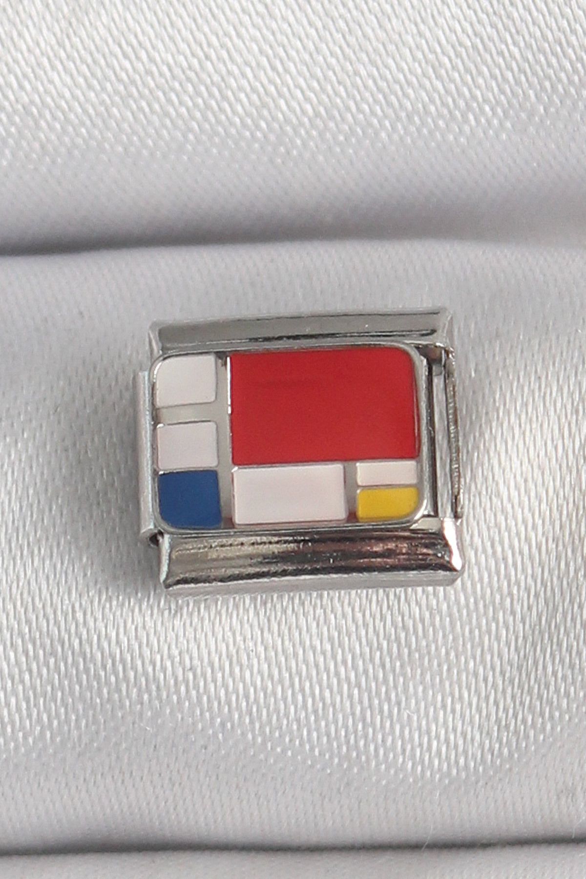 NEZADE STORE 316L Çelik Gümüş Renk Karışık Renk Portre Model Nomination Charm - TJ-BC1390