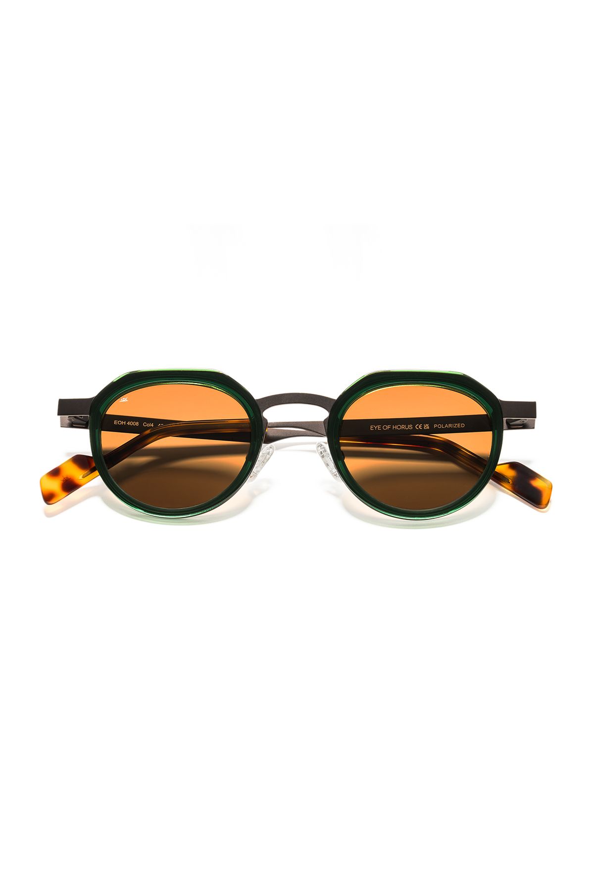 EYE OF HORUS EOH4008 C4 Yeşil/Kahverengi Metal Unisex Güneş Gözlüğü