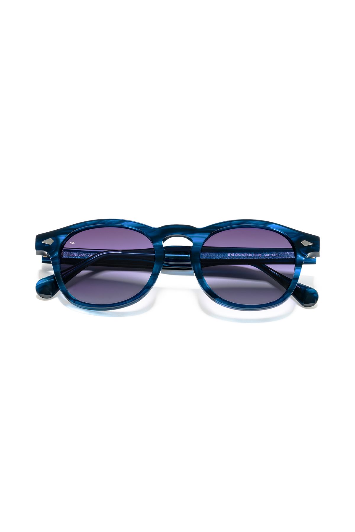 EYE OF HORUS EOH4007 C5 Sedefli Lacivert Asetat Unisex Güneş Gözlüğü