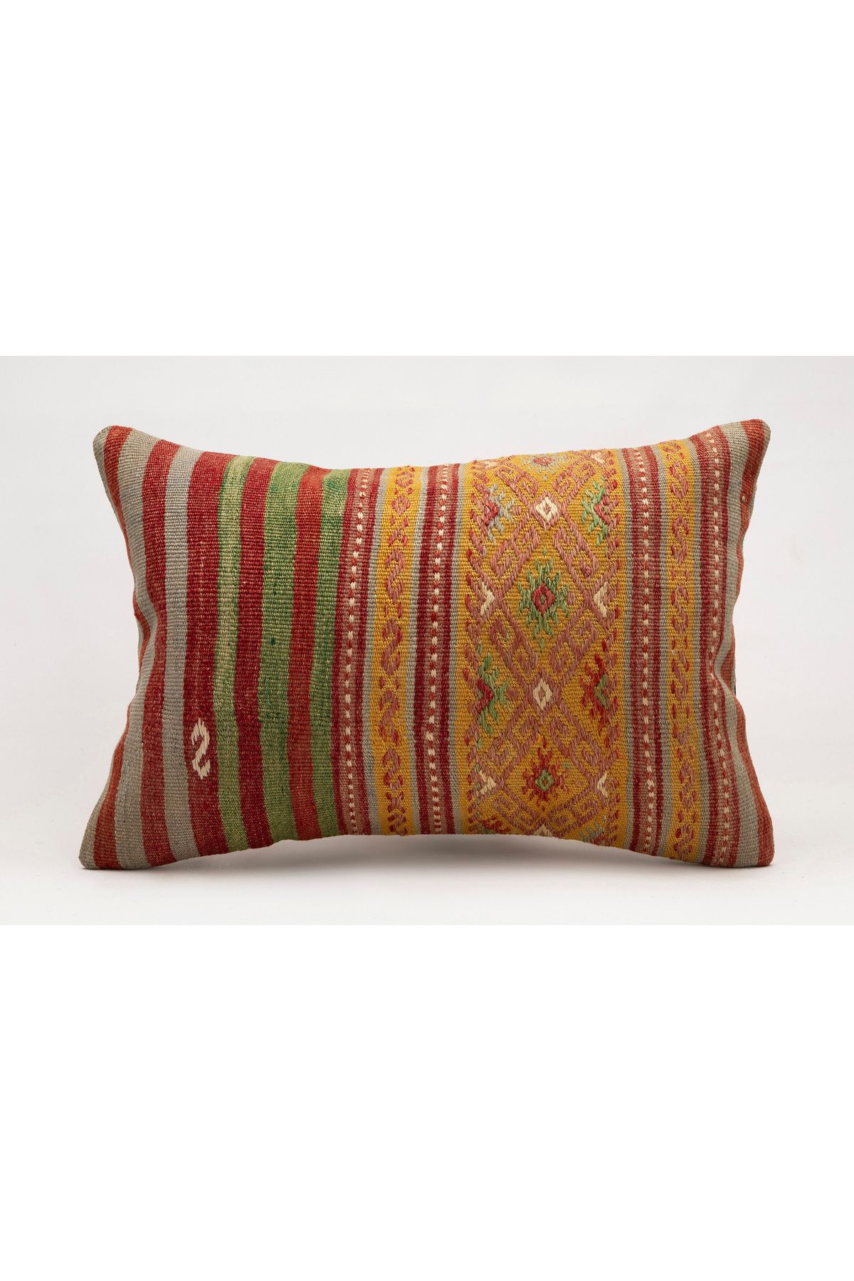 Kilim Whole Sale El Yapımı Kilim'den Yapılmış Vintage Yastık Kırlent Kılıfı, 40x60 cm
