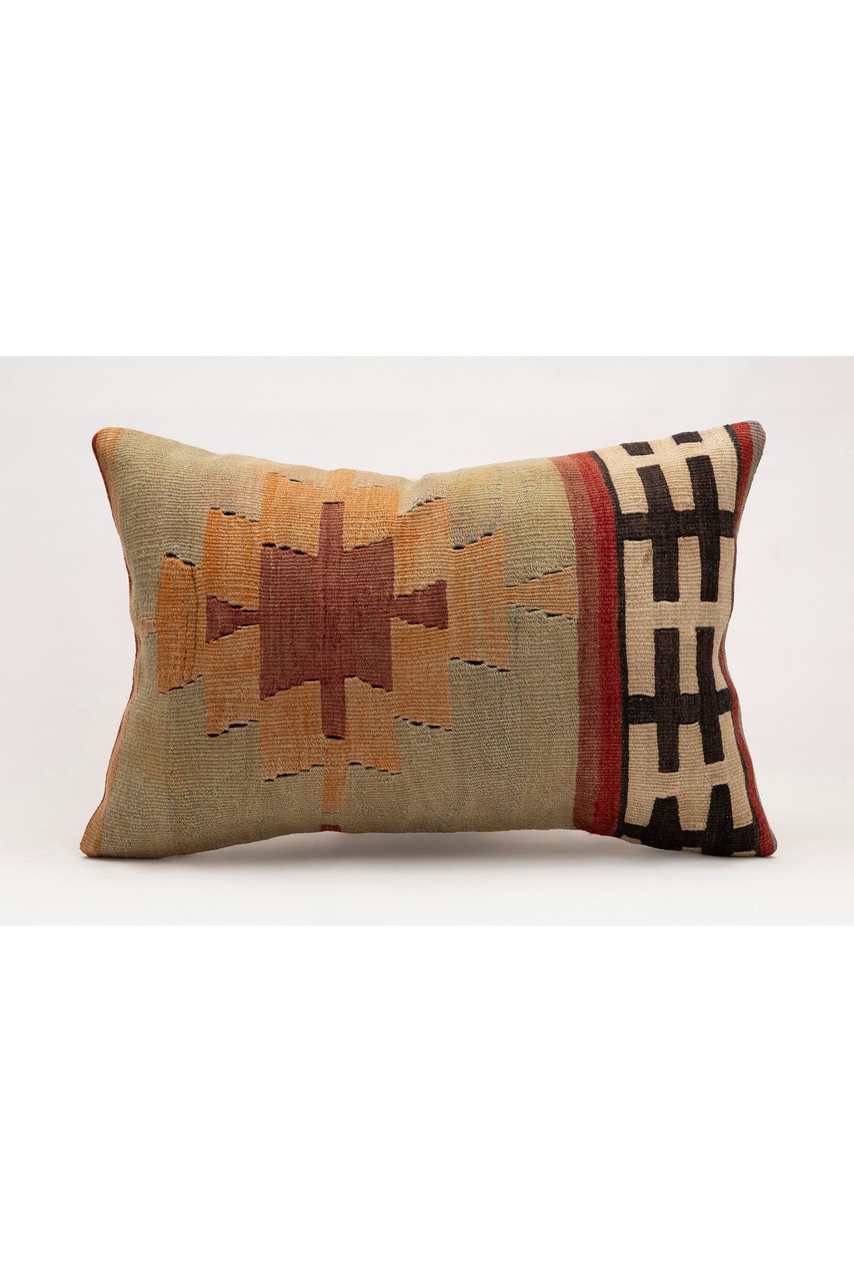 Kilim Whole Sale El Yapımı Kilim'den Yapılmış Vintage Yastık Kırlent Kılıfı, 40x60 cm