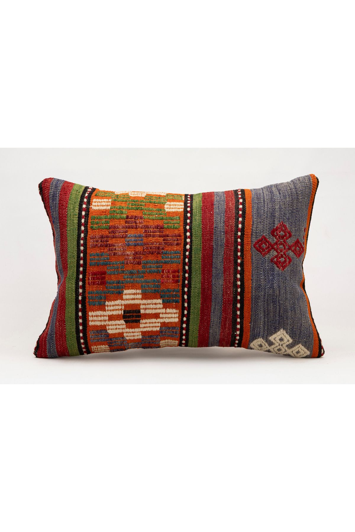 Kilim Whole Sale El Yapımı Kilim'den Yapılmış Vintage Yastık Kırlent Kılıfı, 40x60 cm