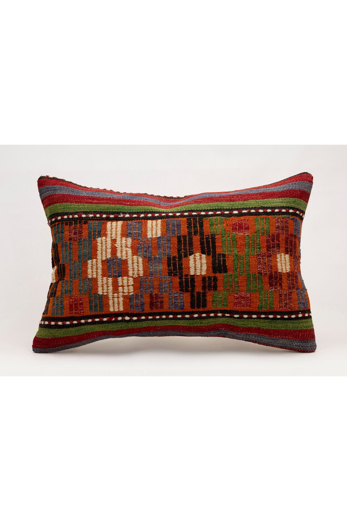 Kilim Whole Sale El Yapımı Kilim'den Yapılmış Vintage Yastık Kırlent Kılıfı, 40x60 cm