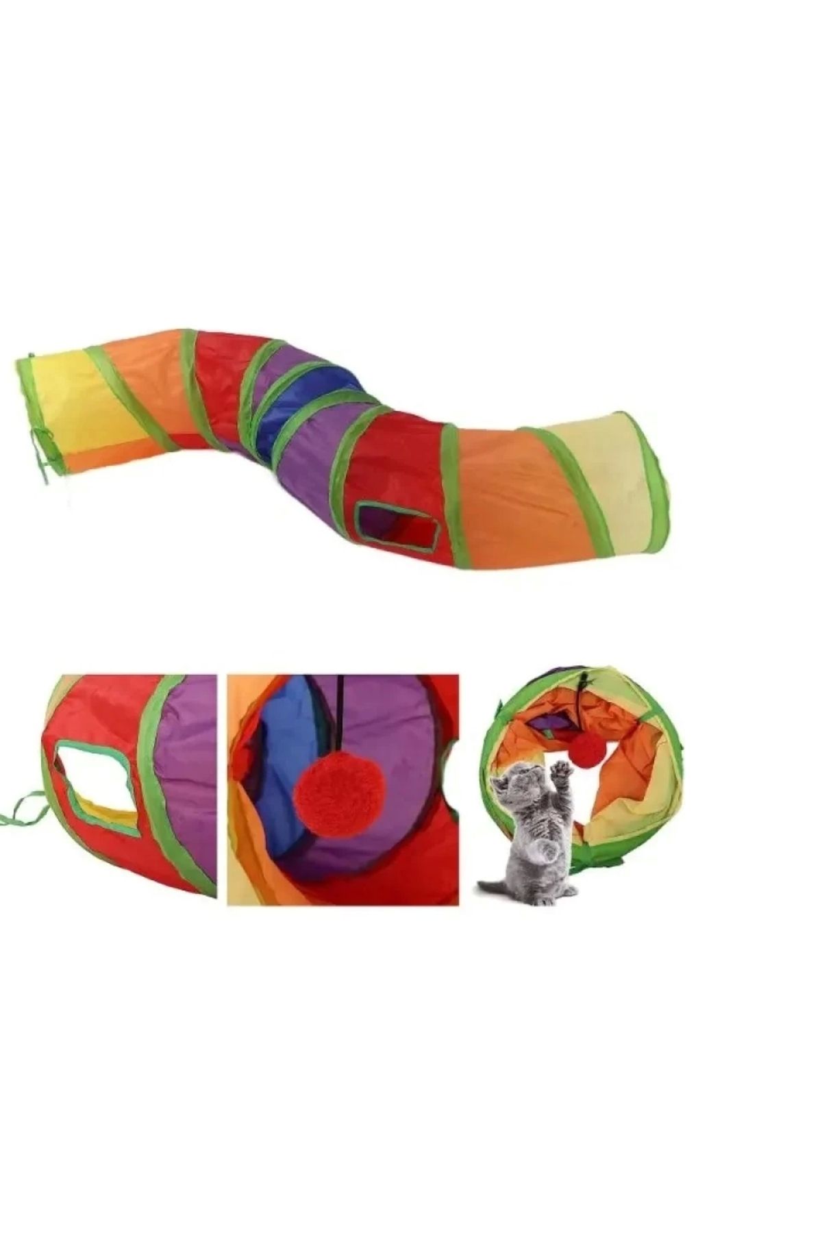 ShopNova Kedi Oyun Tüneli 125 Cm