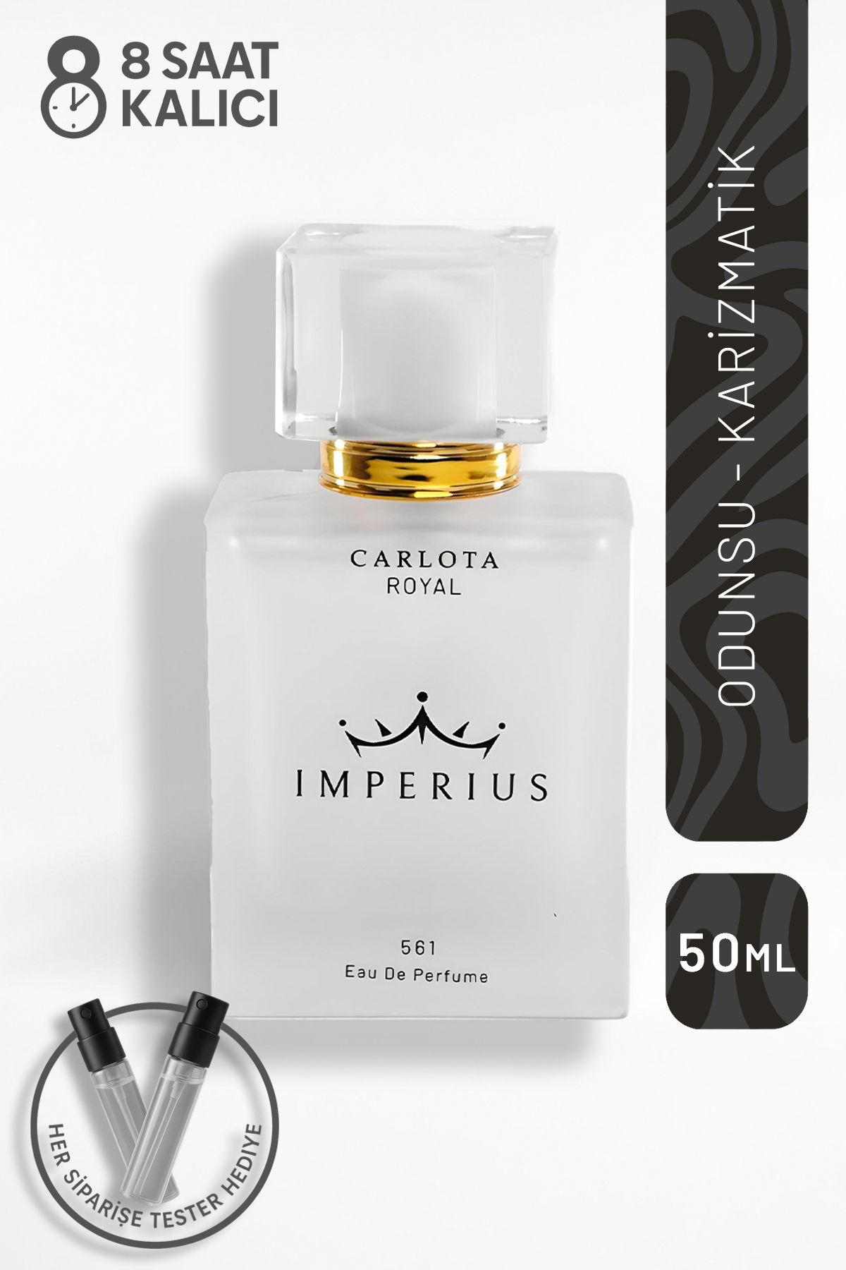 CARLOTA ROYAL Imperius 50ml Erkek Parfüm Eau De Parfum Kalıcı Odunsu Karizmatik Koku Mini Parfüm 🤍