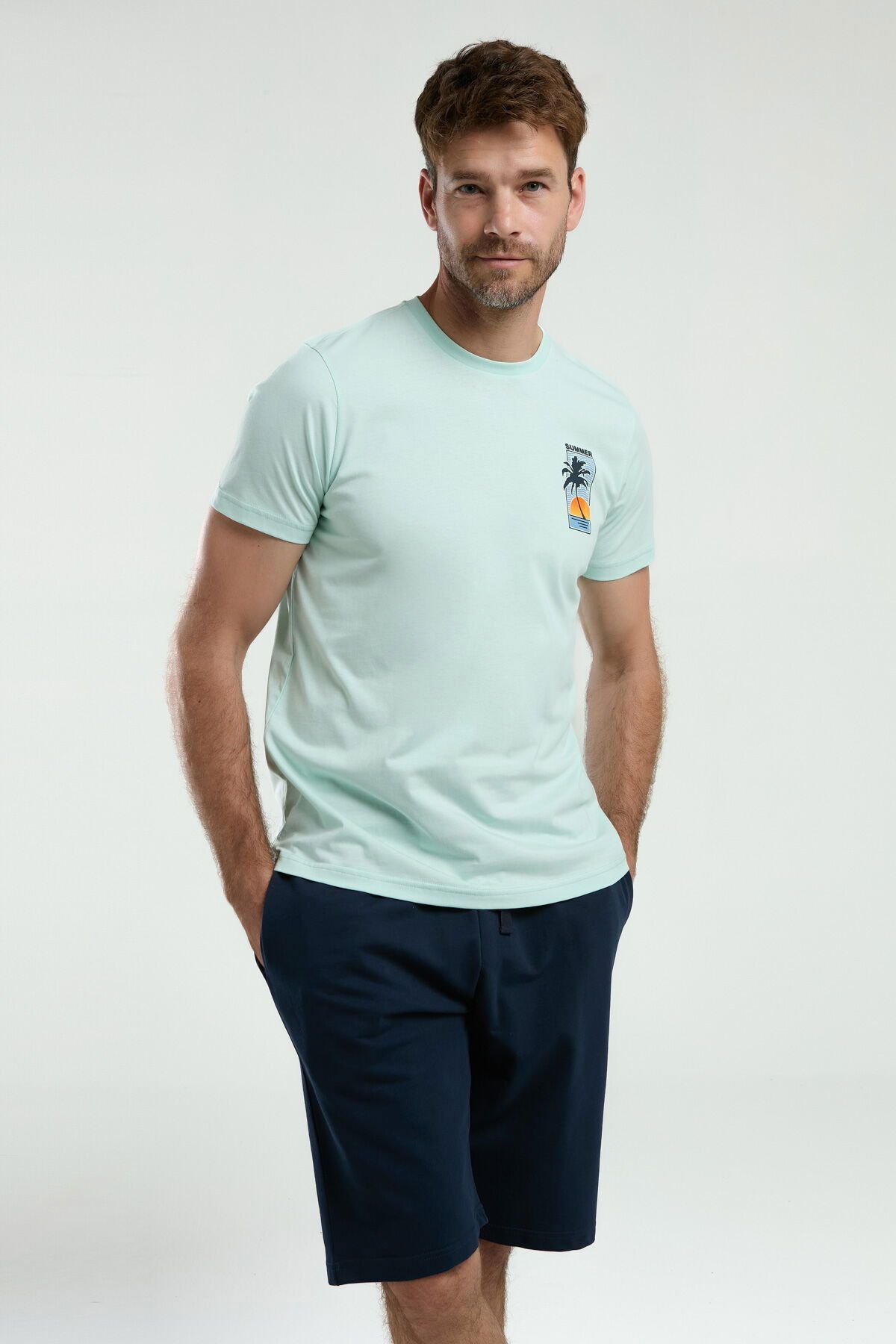 Arnetta 3308 Erkek Şort Pijama Takım