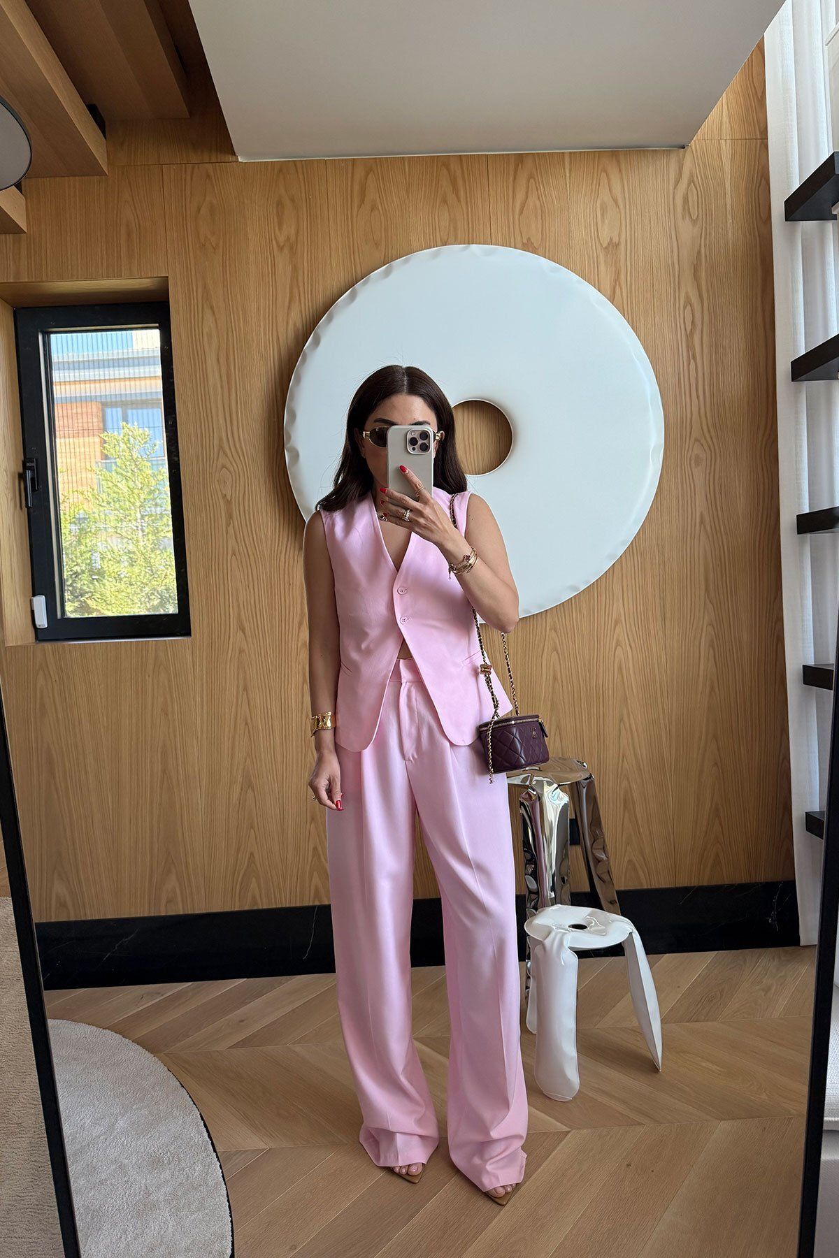 Özge Özgenç Pileli Palazzo Pantolon