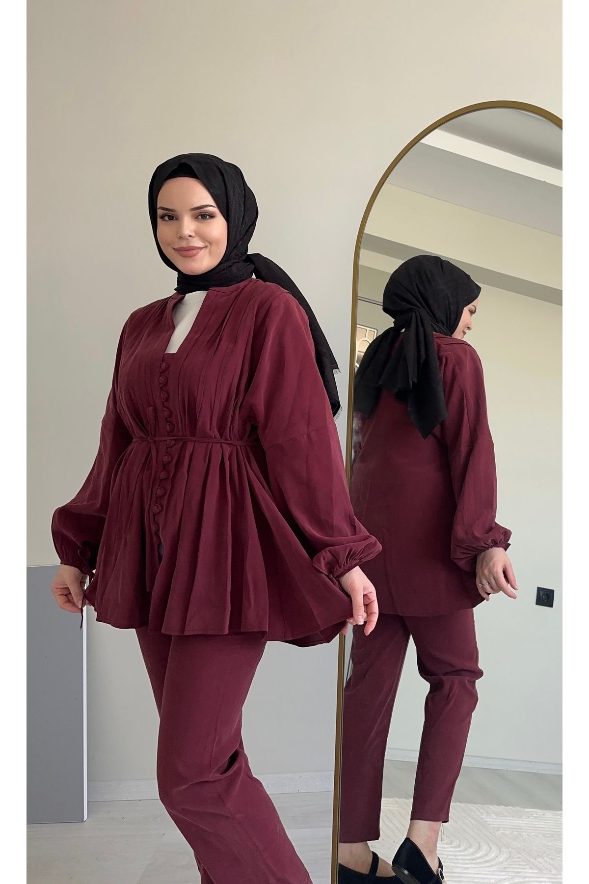 Nuesscollection Nervürlü Piliseli Takım
