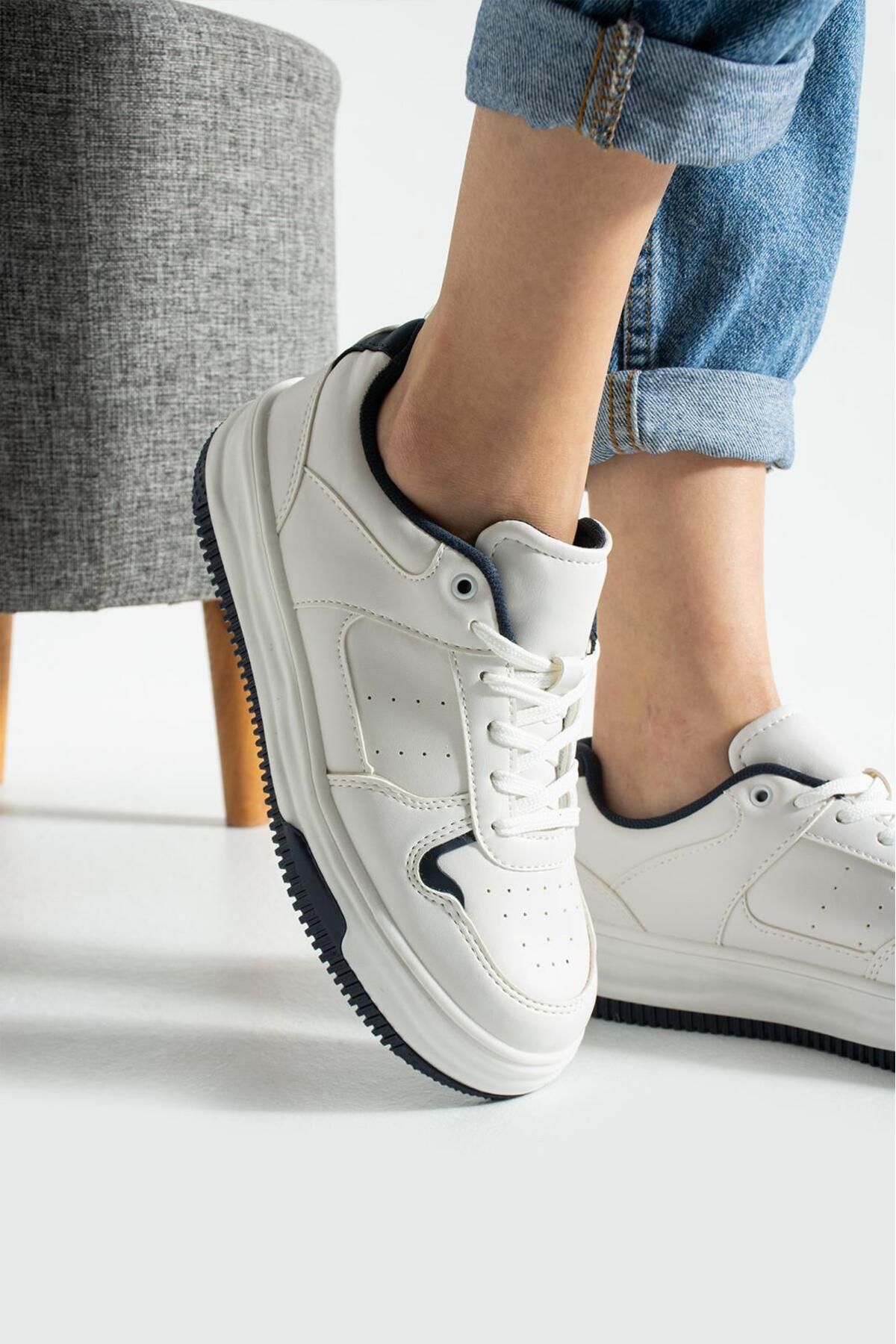 Jagra outdoors Lacivert Kadın Sneaker Günlük Ayakkabı