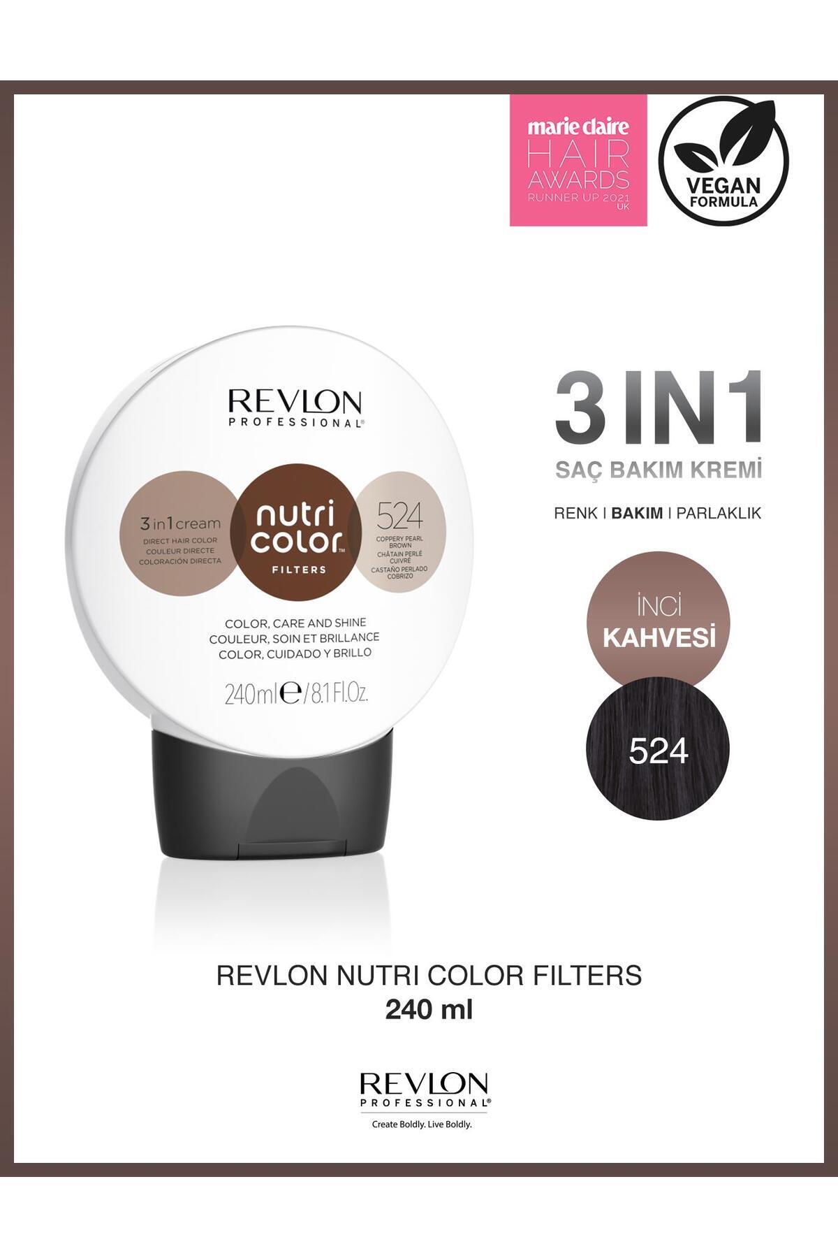 Revlon Professional Nutri Color Filters 524 Deep Pearl – Derin İnci Tonları İçin ve Parlaklık Veren Saç Maskesi 240 ml — 1152