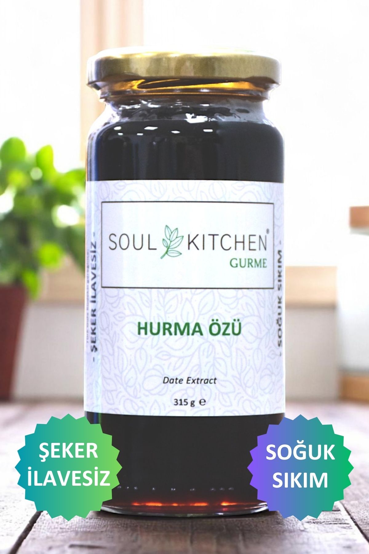 Soul Kitchen Gurme Hurma Özü 315gr (SOĞUK SIKIM) (ŞEKER İLAVESİZ)