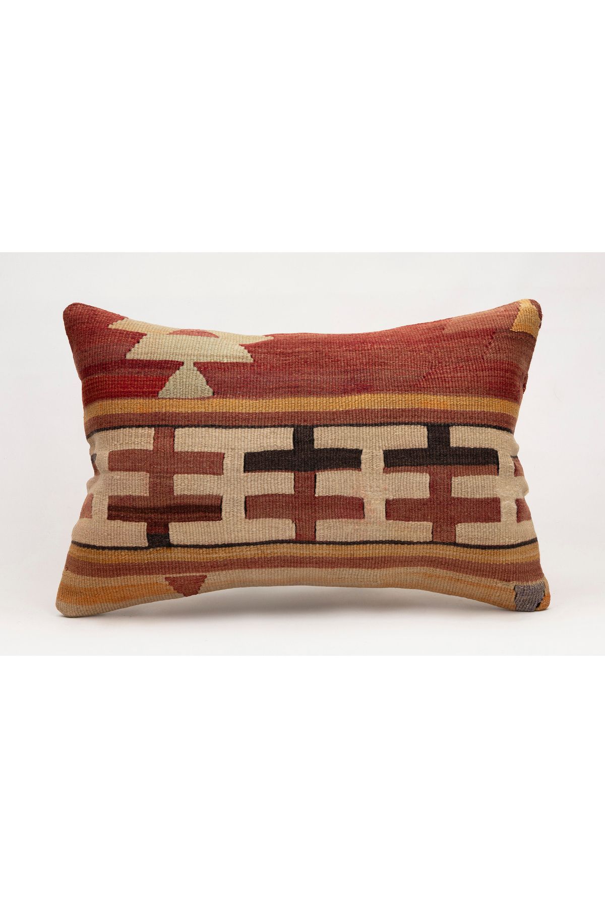 Kilim Whole Sale El Yapımı Kilim'den Yapılmış Vintage Yastık Kırlent Kılıfı, 40x60 cm