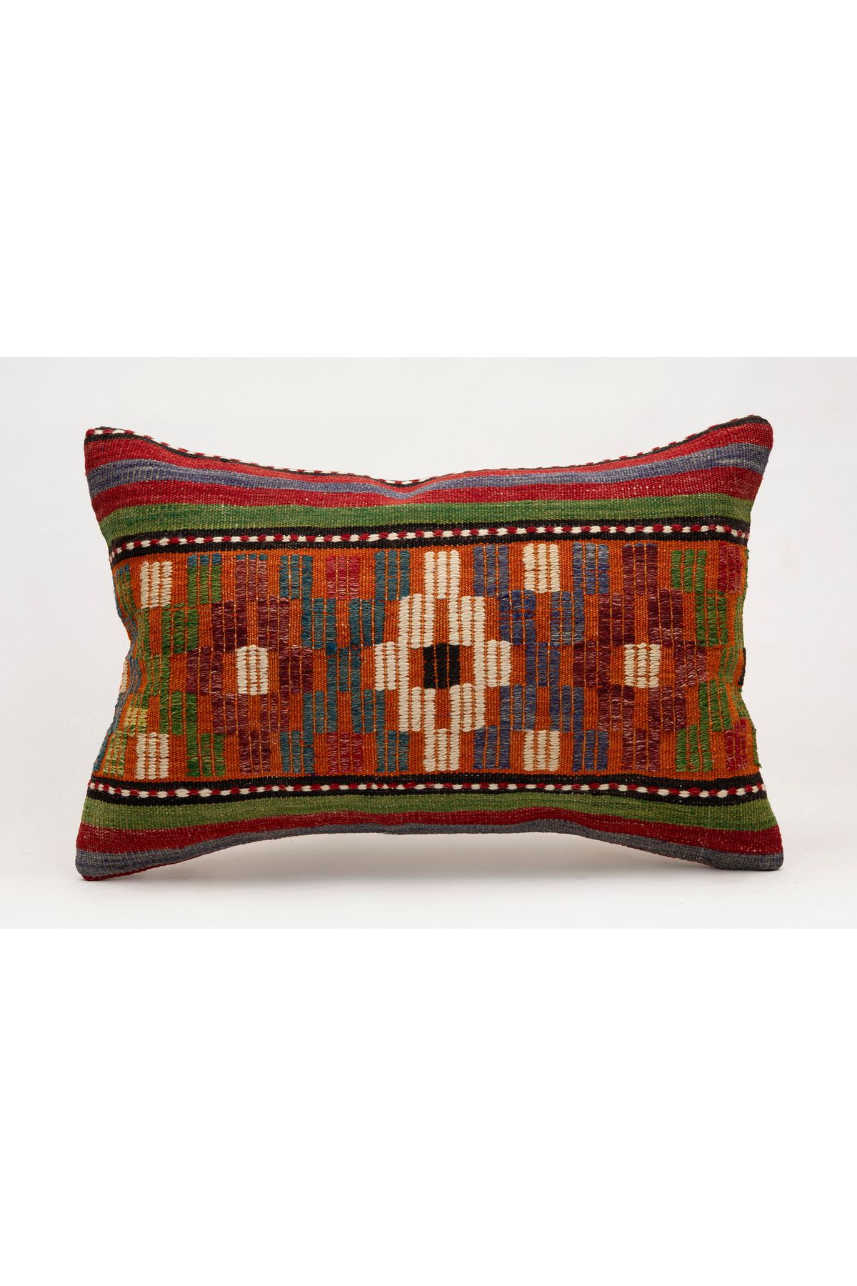 Kilim Whole Sale El Yapımı Kilim'den Yapılmış Vintage Yastık Kırlent Kılıfı, 40x60 cm