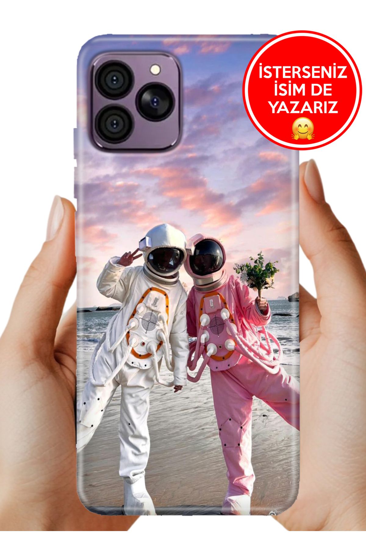 Hikıng A41 Kılıf Lüks Desenli Silikon Cover Case Evlilik Teklifi
