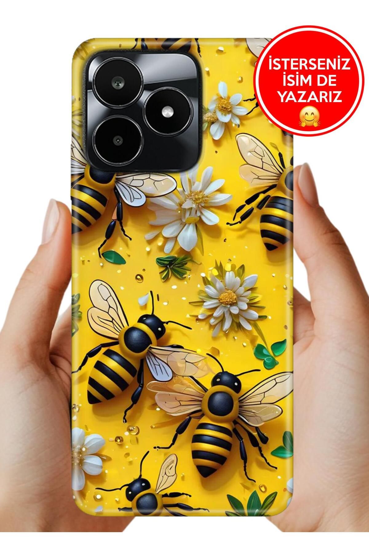 realme C53 Kılıf UvBaskı Özel-Tasarım Silikon Arıların Dansı