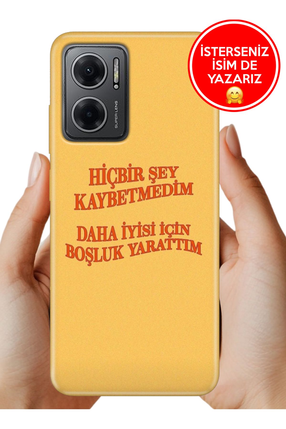 Cekuonline Redmi Note 11E Kılıf 0.35 mm Resimli Silikon Kaybetmedim