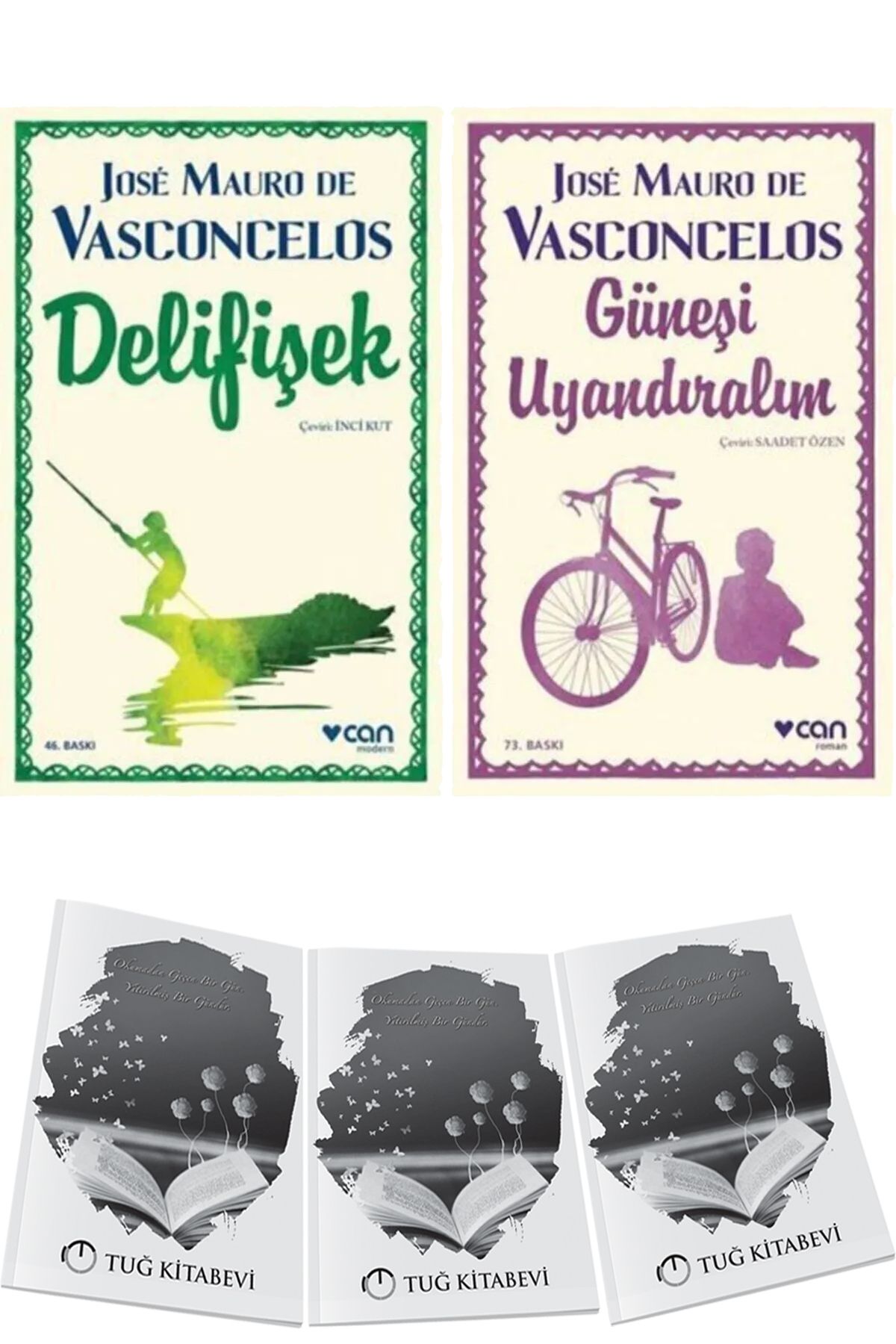 Can Yayınları Delifişek - Güneşi Uyandıralım 2li Set Jose Mauro de Vasconcelos + Hediyeli