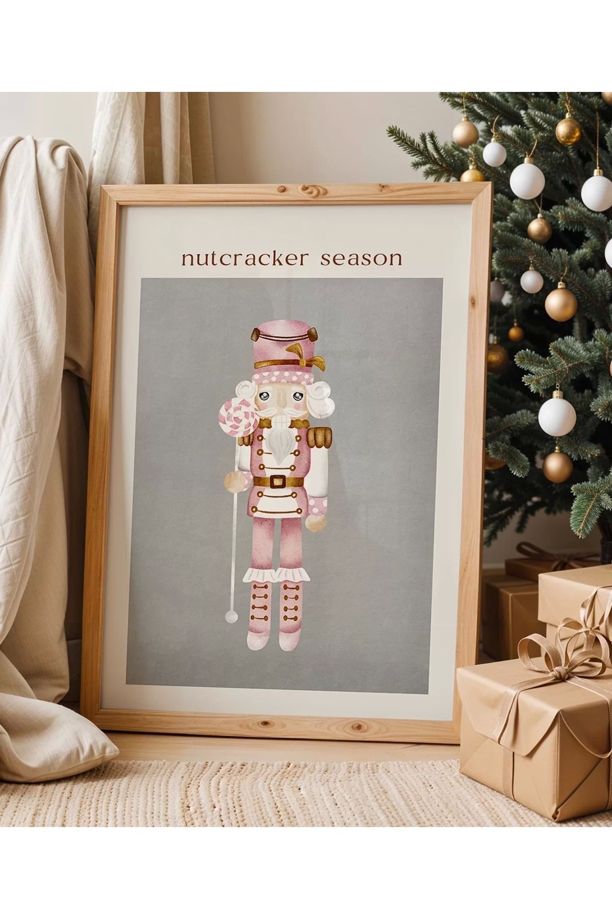 VOGLOO Çerçevesiz Poster Nutcracker Season