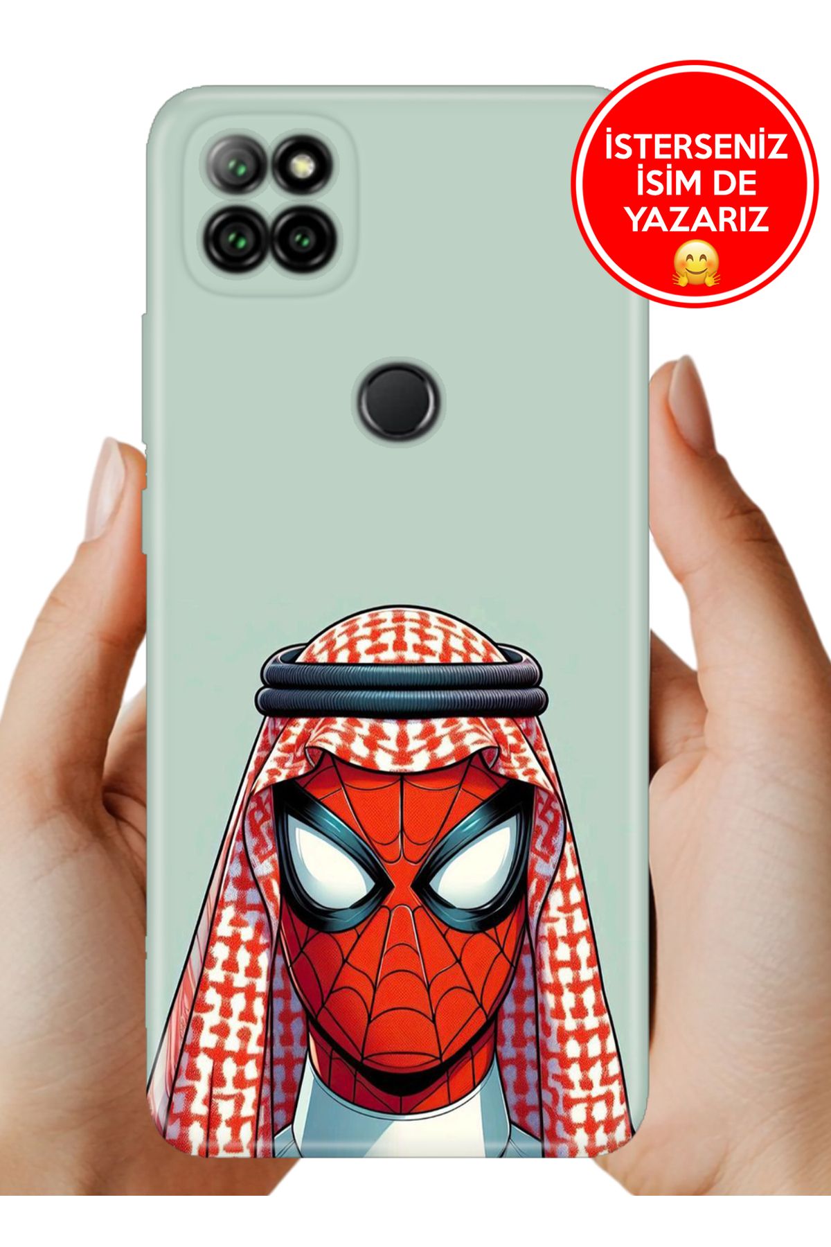 Cekuonline Casper Via E30 Kılıf UvBaskı Özel-Tasarım Silikon Arabic Spider