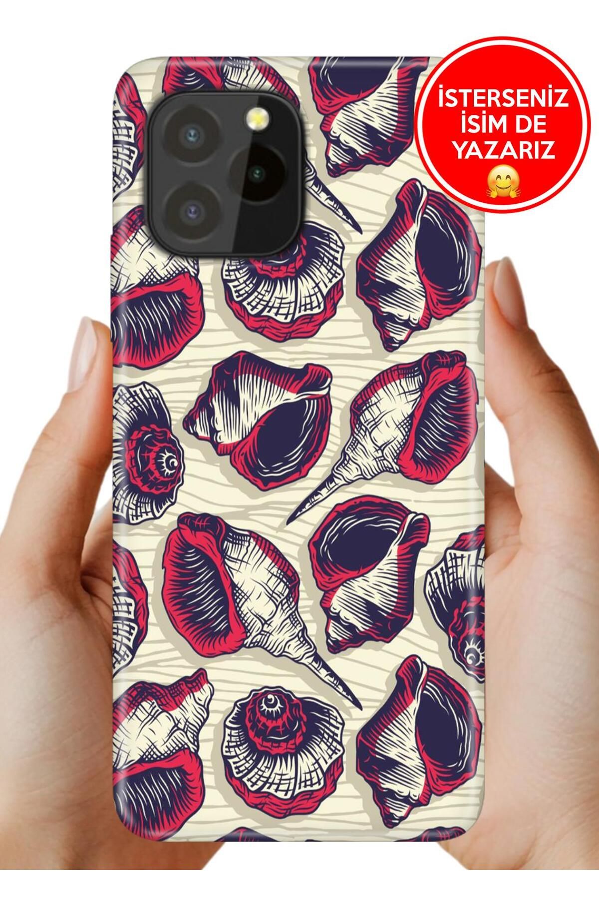 oukitel C21 Pro / Plus Kılıf Desenli Baskılı Kamera Korumalı ZRR Silikon 1135 Seashell