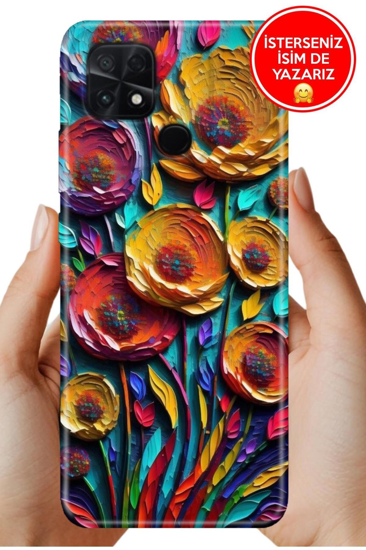 POCO C40 / Xiaomi Poco-C40 Kılıf Desenli Baskılı TR-Üretim Kapak Silikon 3D Bahçe