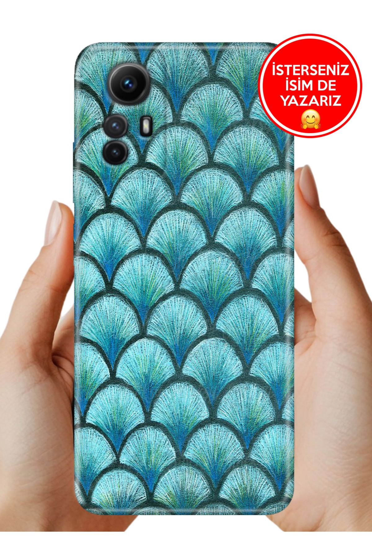 Cekuonline Xiaomi Redmi Note 12s Kılıf Fishscale468