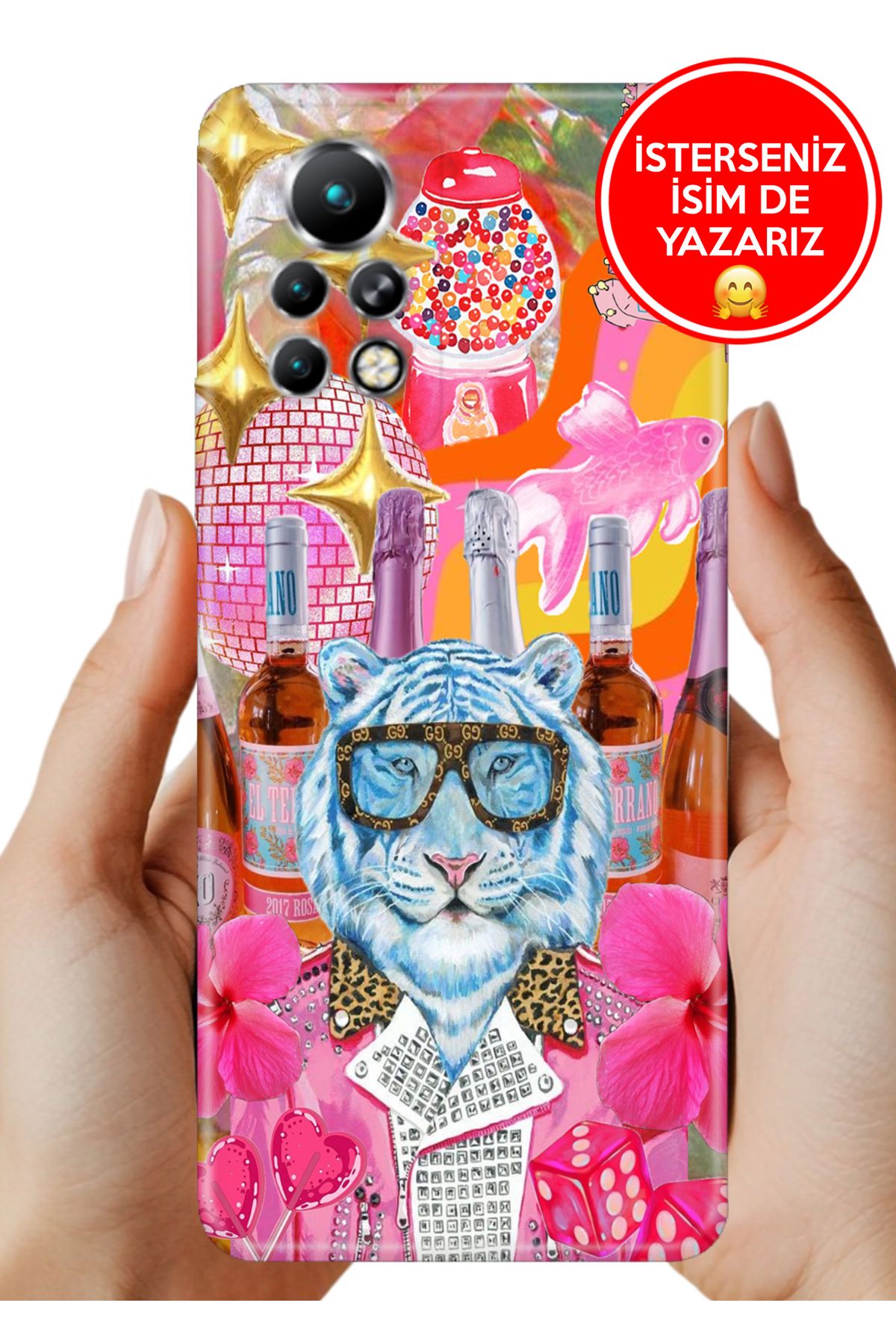 Cekuonline İnfinix Note 11 Pro X697 Kılıf UvBaskı Özel-Tasarım Silikon Artiz Kaplan