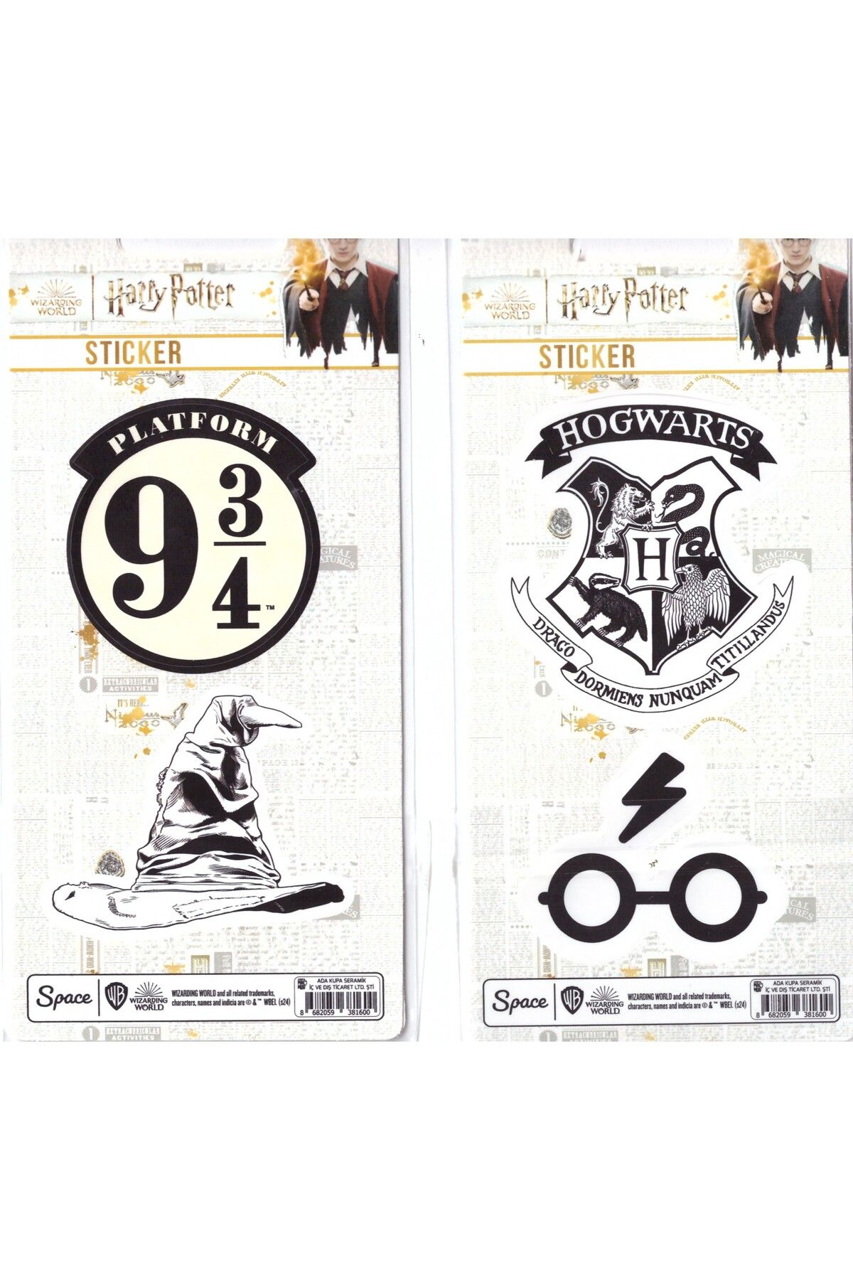 officemate HARRY POTTER HOGWARTS-GOZLUK-PLATFORM-SAPKA STICKE