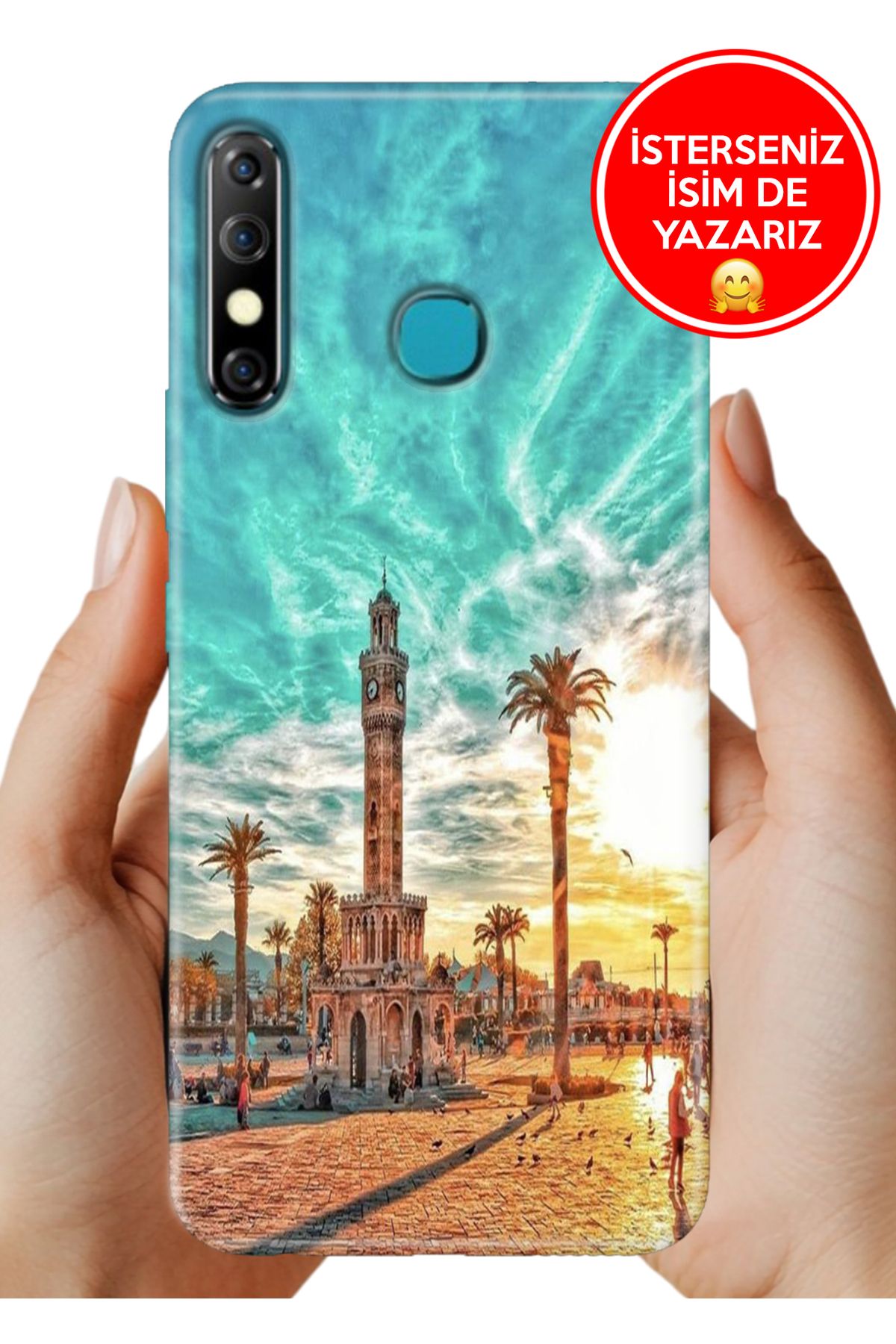 Cekuonline İnfinix Hot 8 Kılıf 0.35 mm Resimli Silikon İzmirim