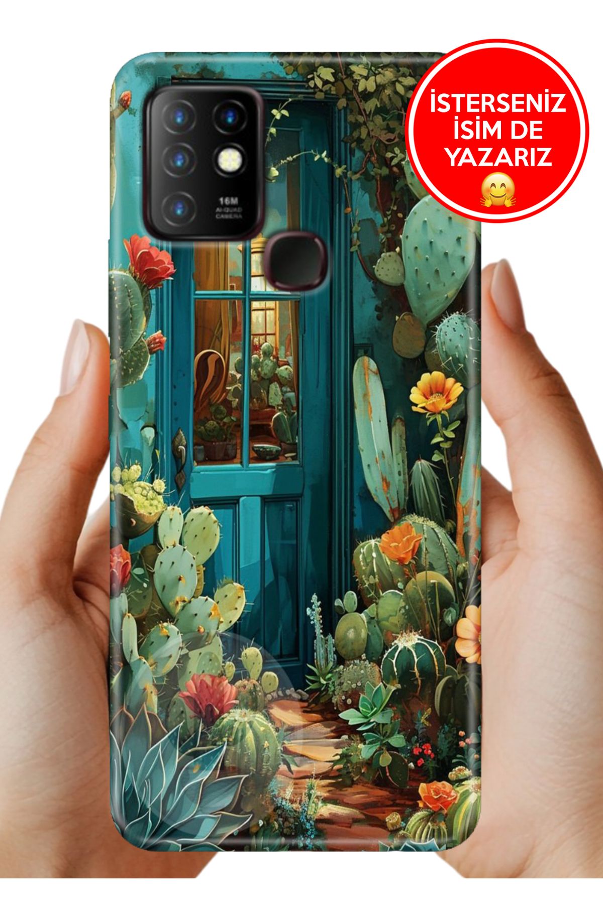 Cekuonline İnfinix Hot 10 Kılıf UvBaskı Özel-Tasarım Silikon Arizona Texas