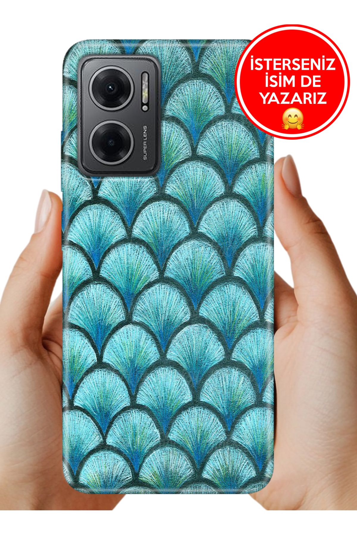 Cekuonline Redmi Note 11E Kılıf Fishscale468