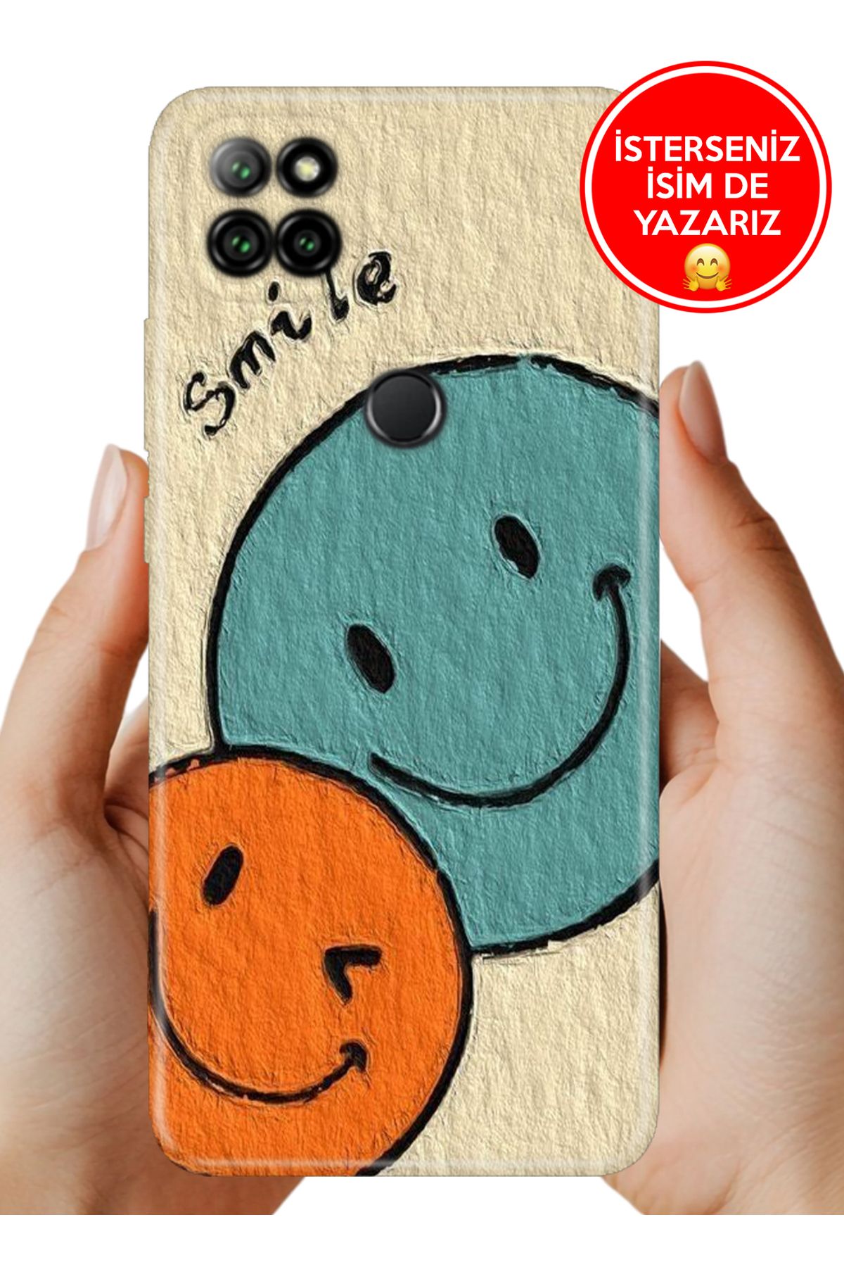 Cekuonline Casper Via E30 Kılıf Tam Rubber Esnek Silikon Full Koruma Smile 06744