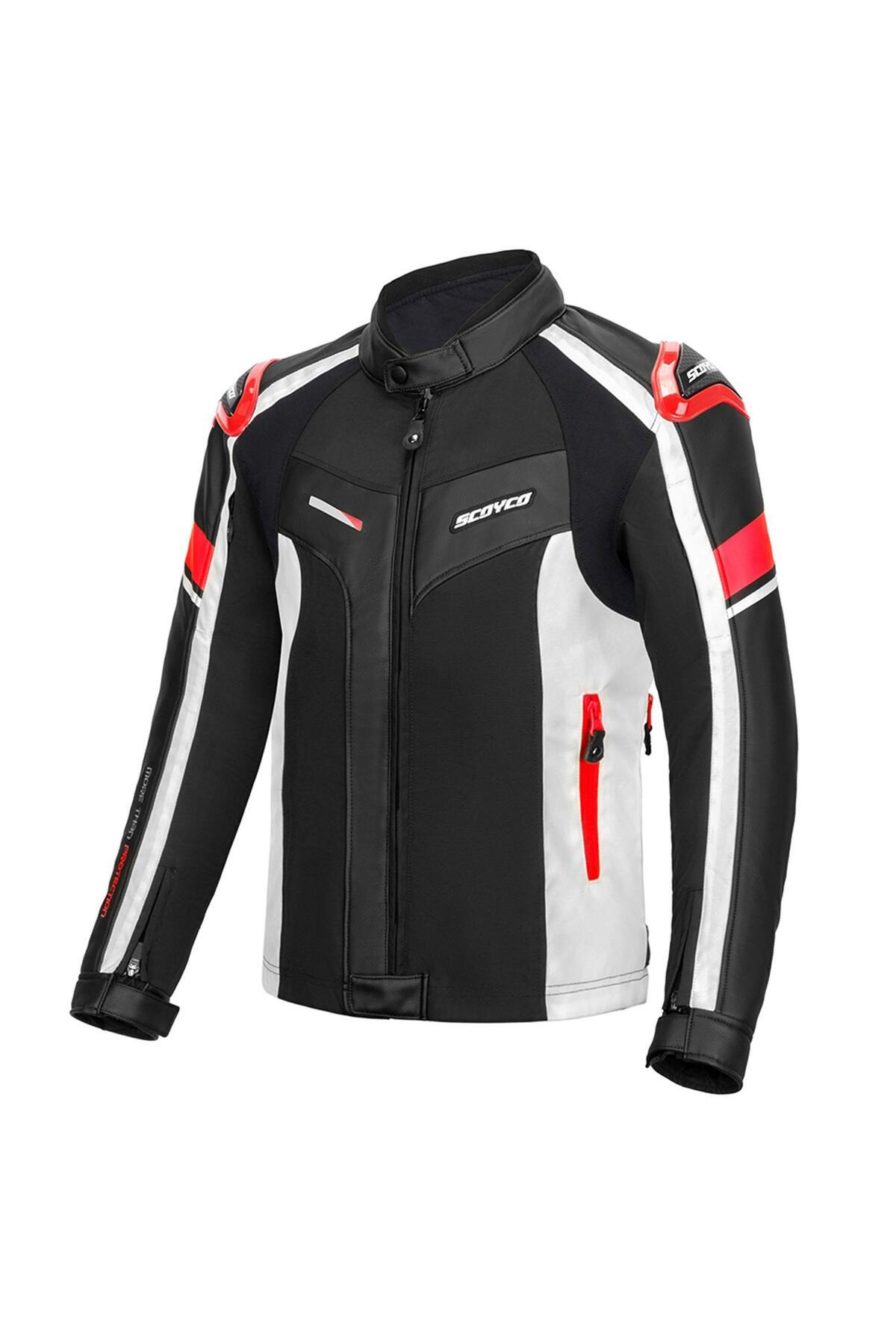 Scoyco JK152 4 MEVSİM KORUMALI KIRMIZI MOTOSİKLET MONT