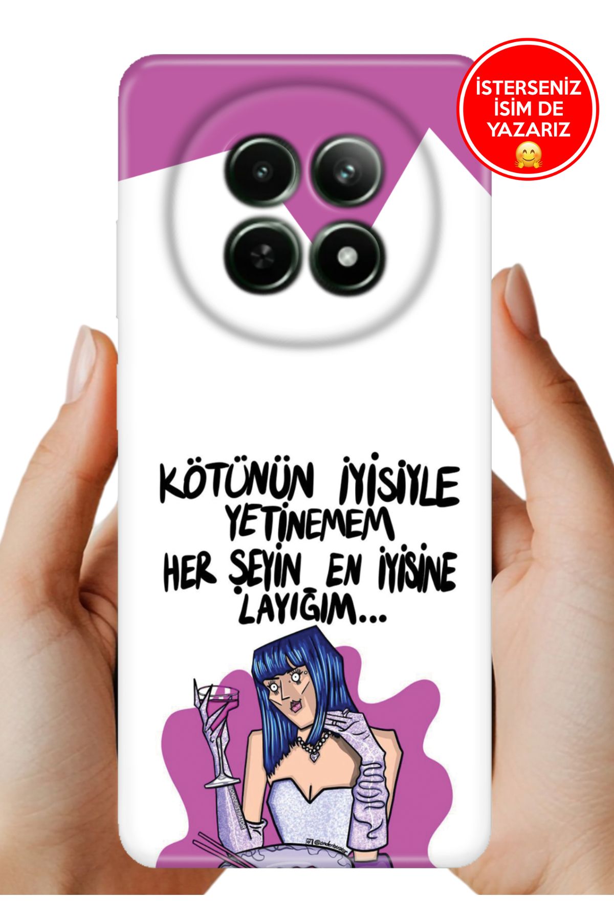 realme 12+ Plus Kılıf Kamera Korumalı Full Desen Arka Silikon Kötünün İyisi