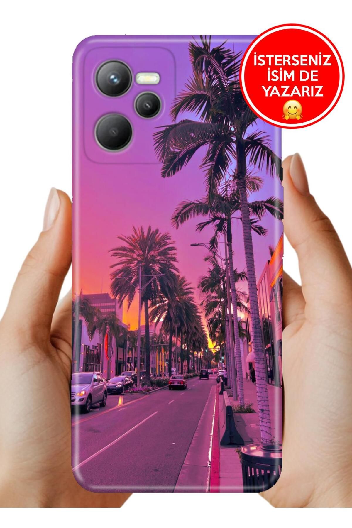 realme C35 Kılıf Cekuform Desenli Art Silikon Beverly Hills 90210