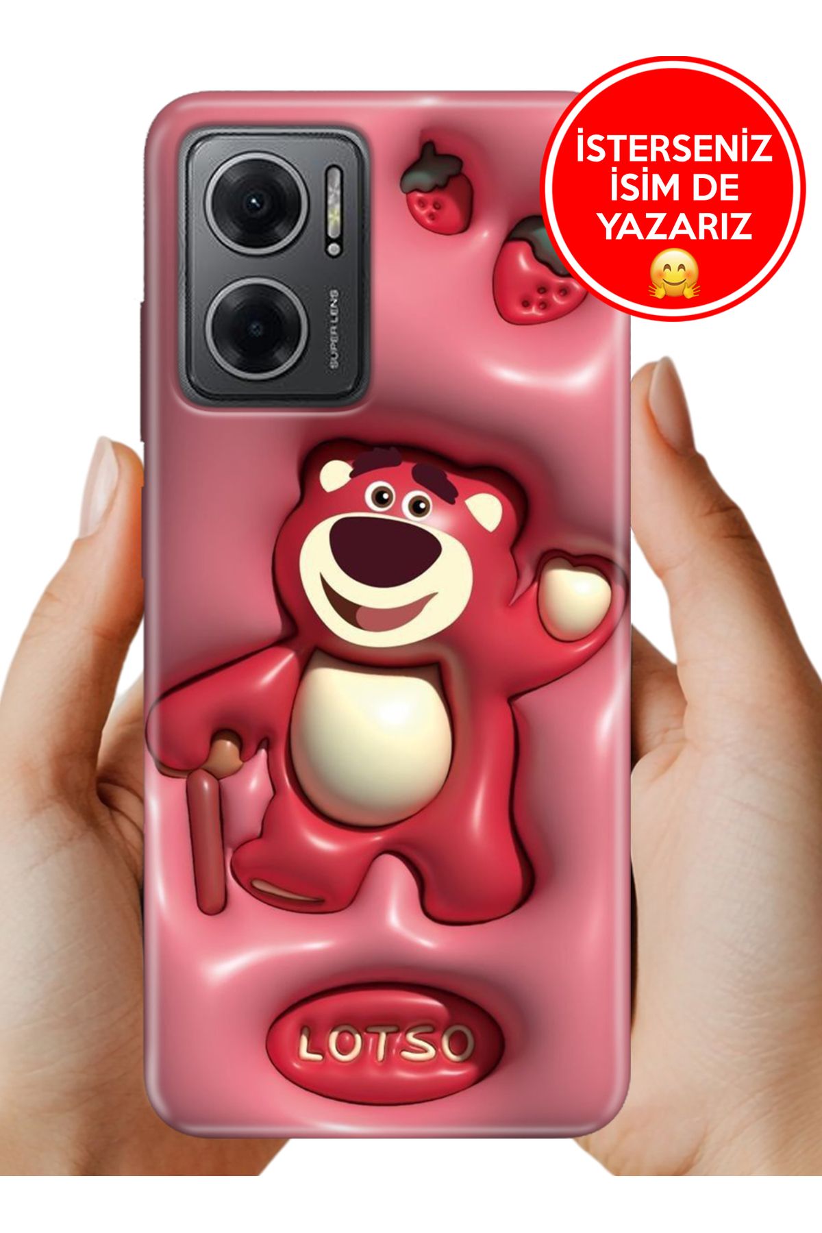 Cekuonline Redmi Note 11E Kılıf Desenli Baskılı Kamera Korumalı ZRR Silikon Lotso